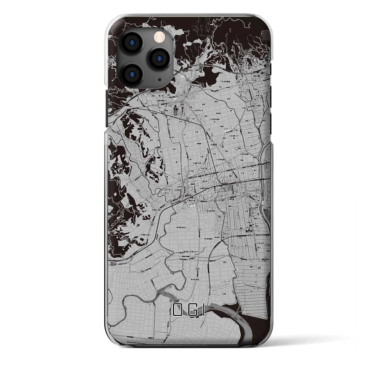 【小城(佐賀県)】地図柄iPhoneケース(クリアタイプ)