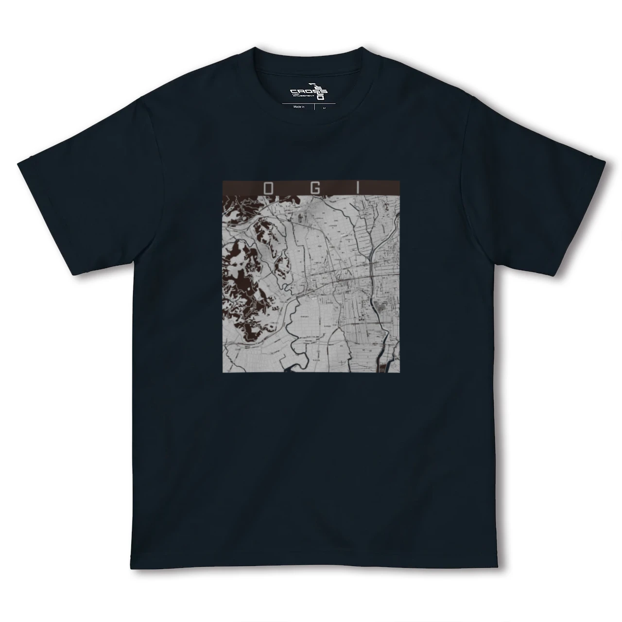 【小城(佐賀県)】地図柄ヘビーウェイトTシャツ