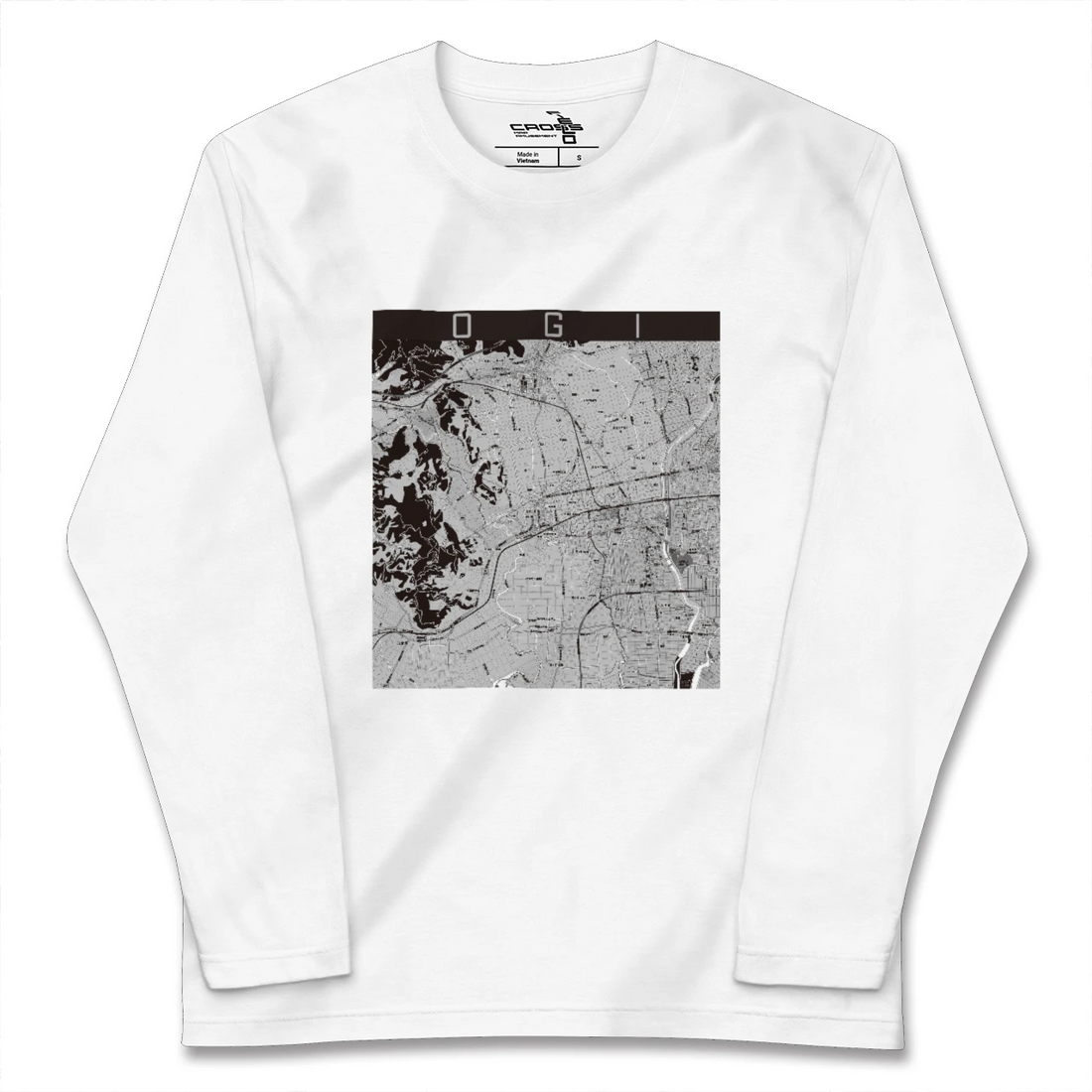 【小城(佐賀県)】地図柄ロングスリーブTシャツ