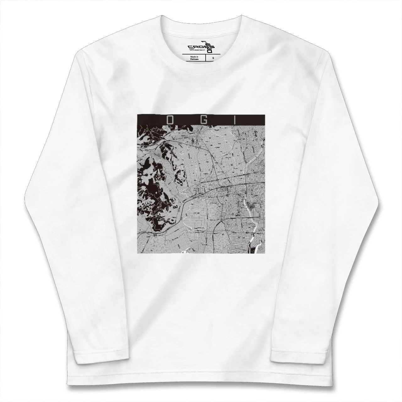 【小城(佐賀県)】地図柄ロングスリーブTシャツ