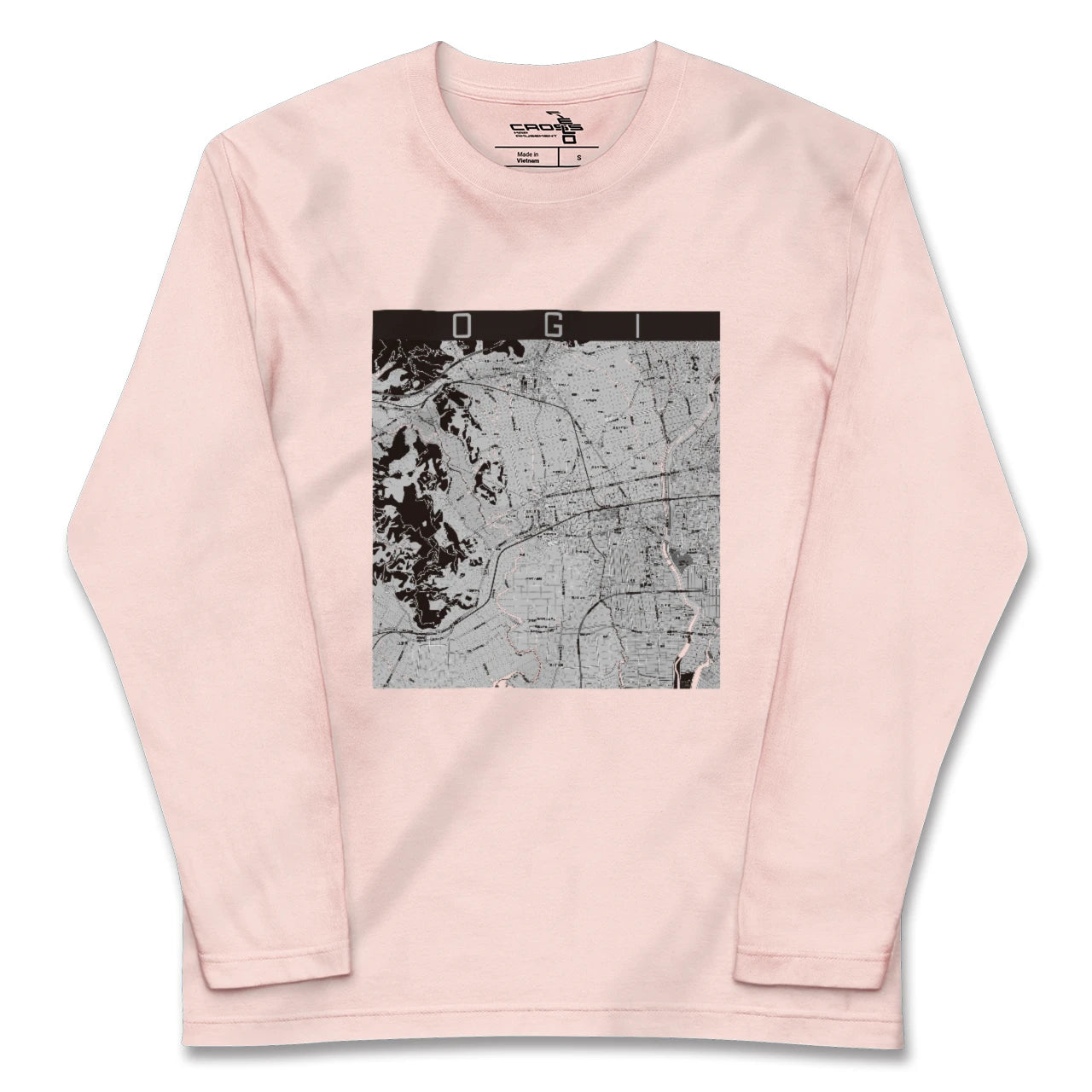 【小城(佐賀県)】地図柄ロングスリーブTシャツ
