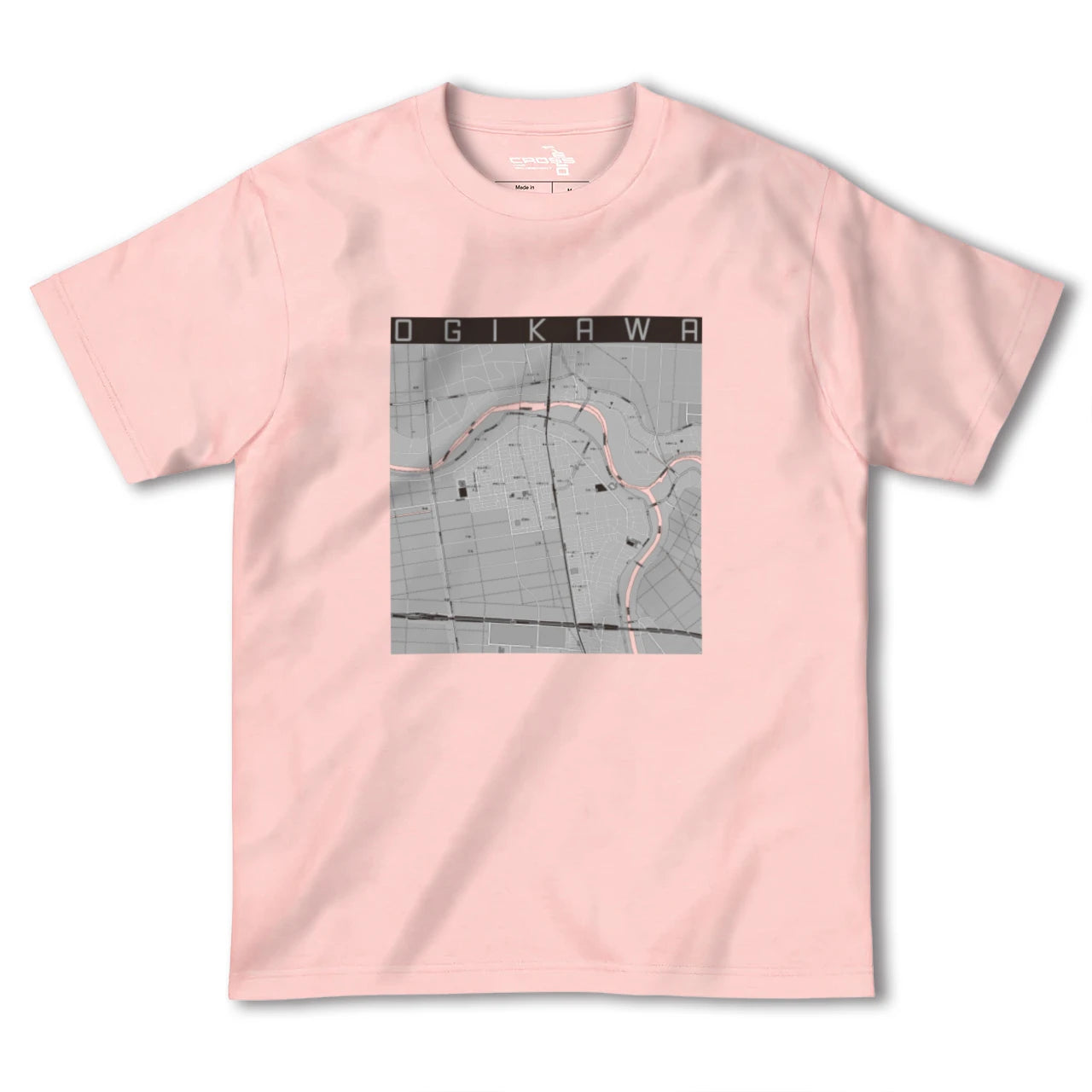 【荻川(新潟県)】地図柄ヘビーウェイトTシャツ