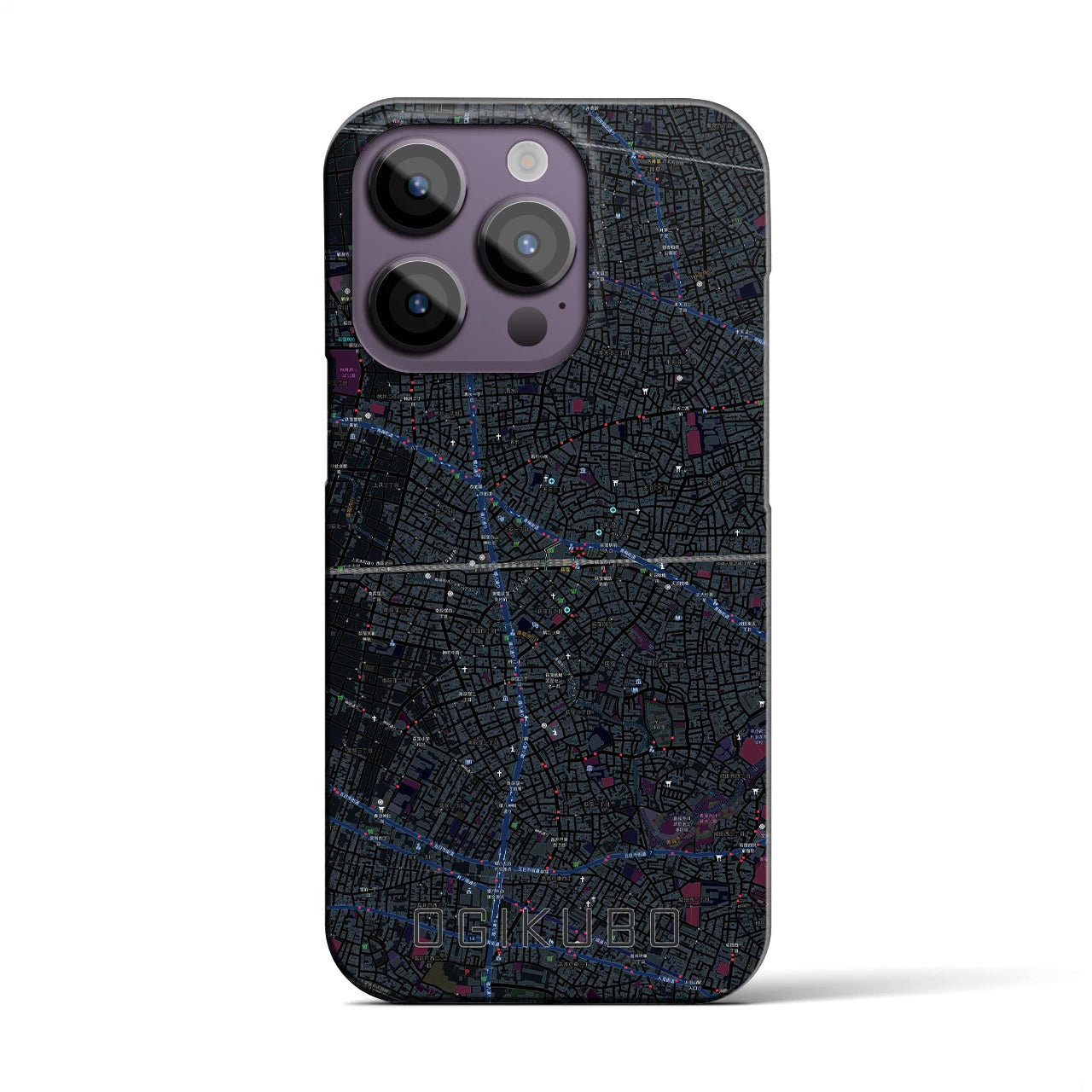 【荻窪2(東京都)】地図柄iPhoneケース(バックカバータイプ)