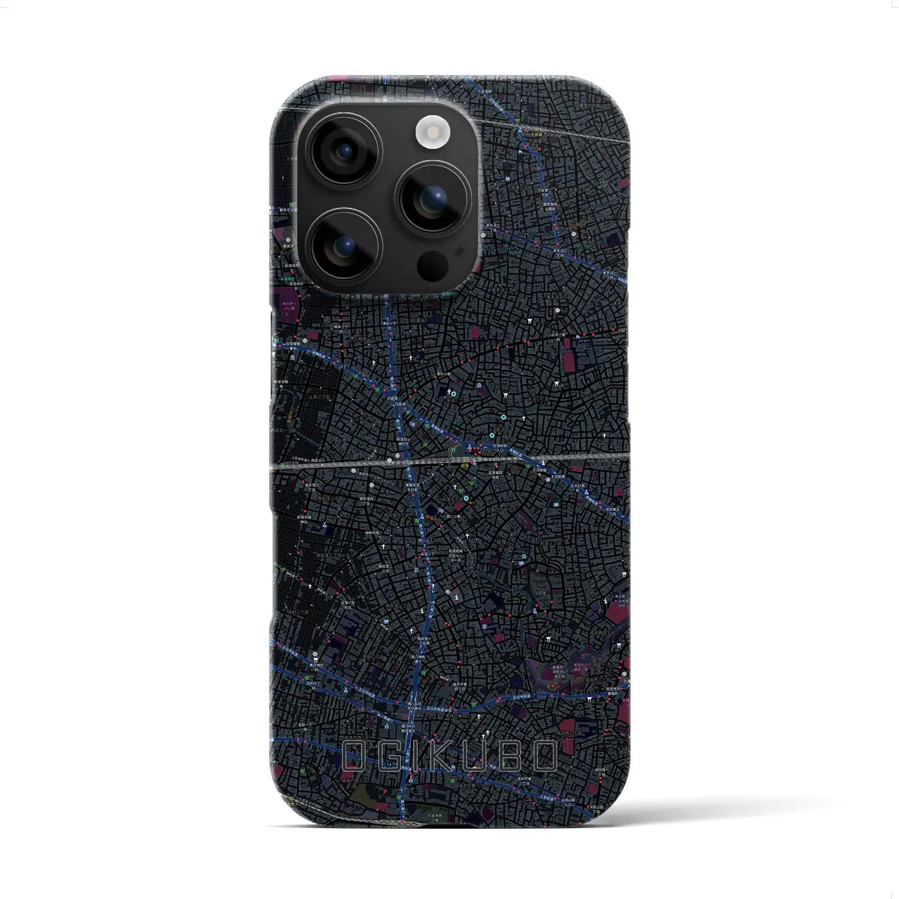 【荻窪2(東京都)】地図柄iPhoneケース(バックカバータイプ)