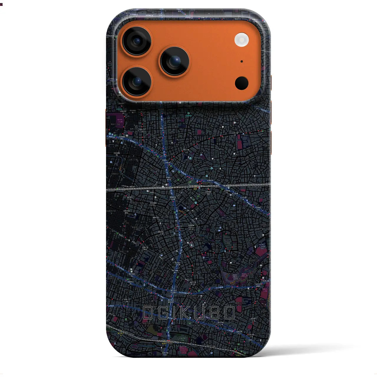 【荻窪2(東京都)】地図柄iPhoneケース(バックカバータイプ)