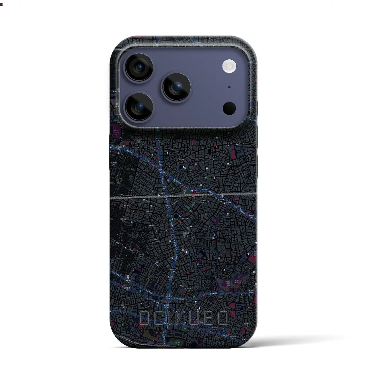 【荻窪2(東京都)】地図柄iPhoneケース(バックカバータイプ)