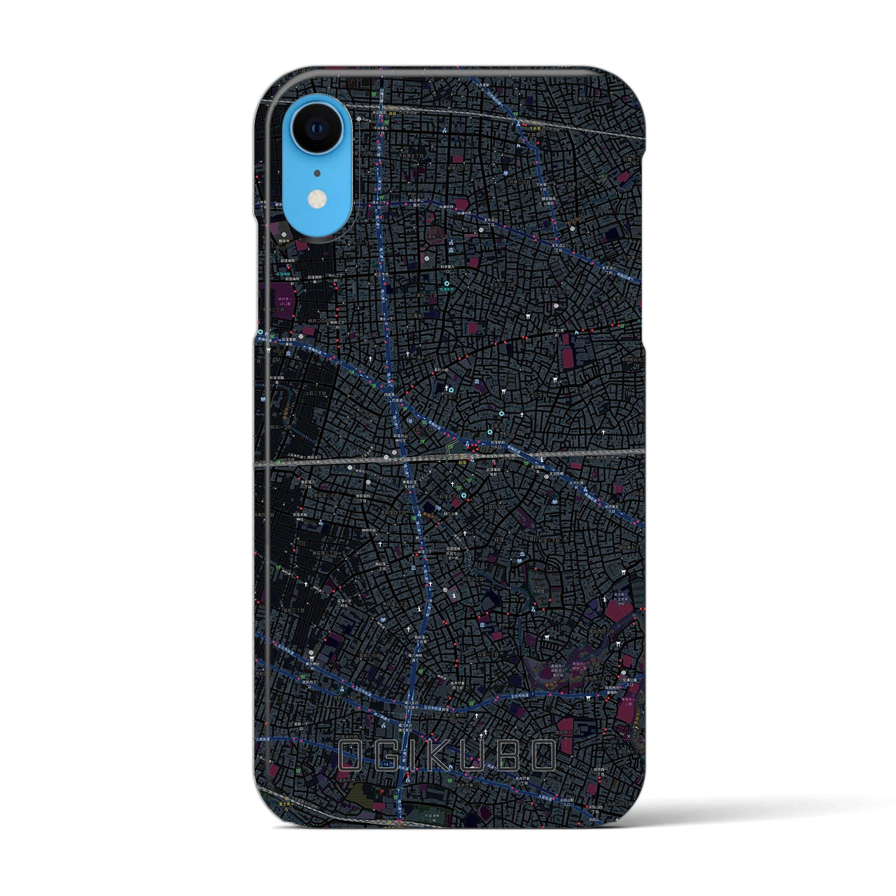 【荻窪2(東京都)】地図柄iPhoneケース(バックカバータイプ)