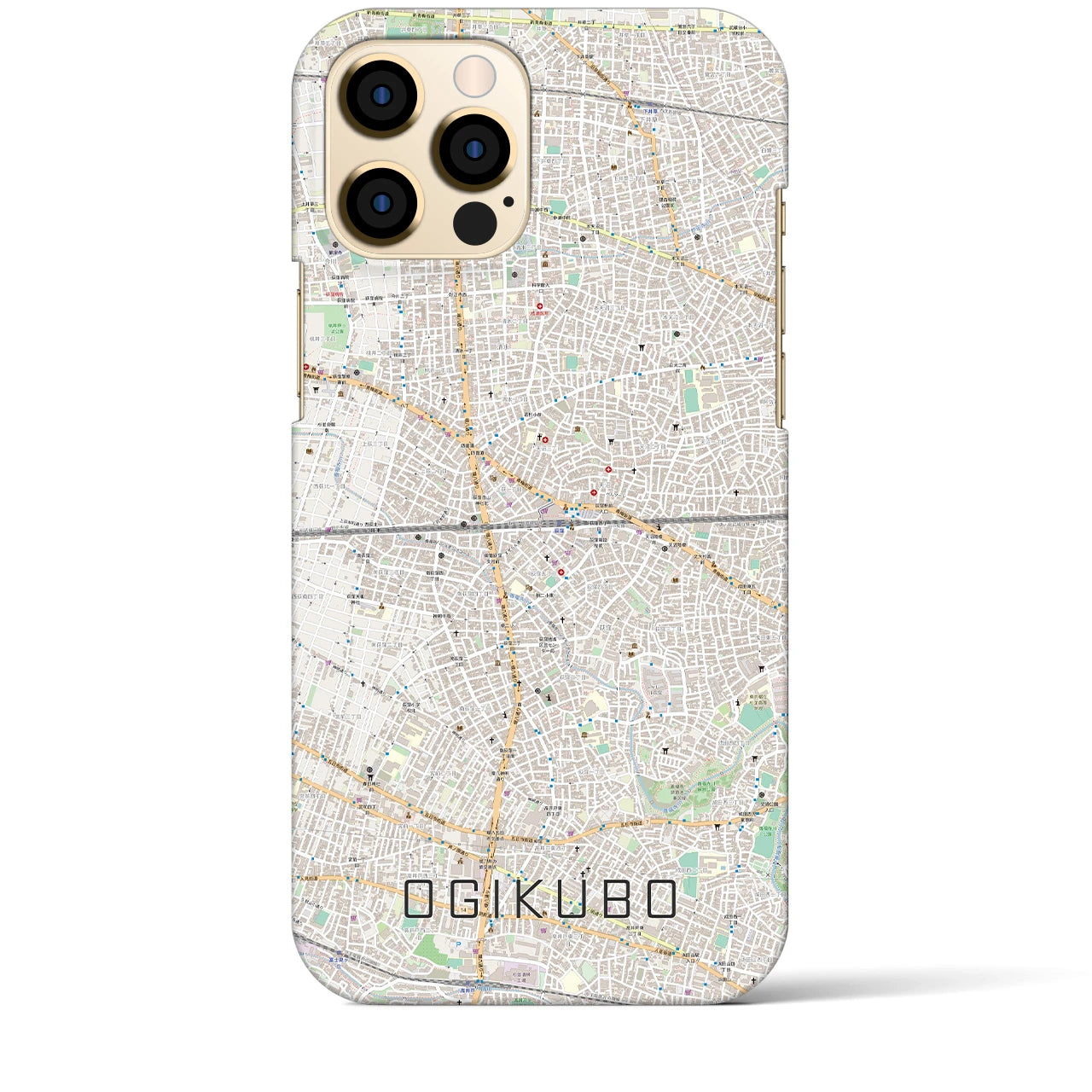 【荻窪2(東京都)】地図柄iPhoneケース(バックカバータイプ)