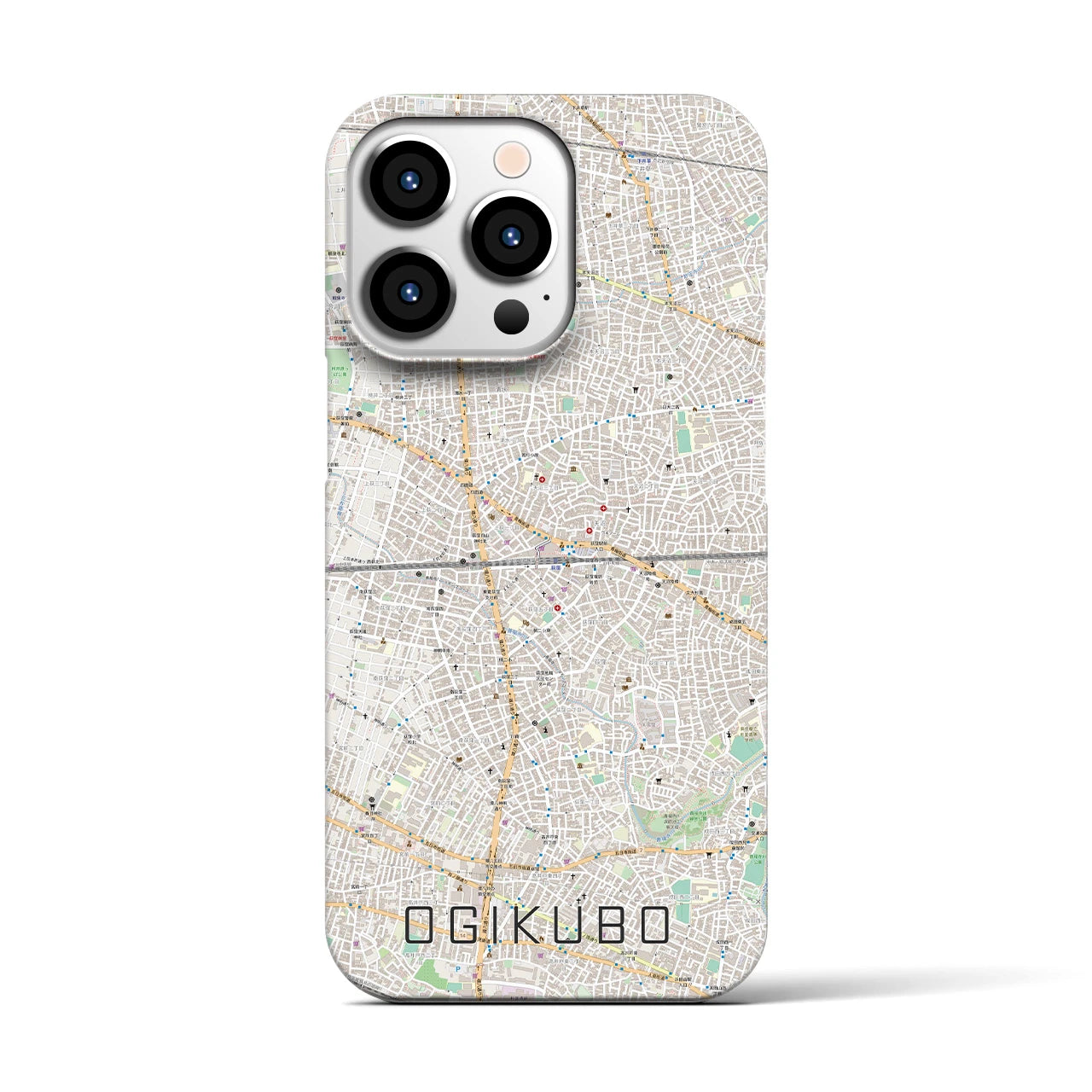 【荻窪2(東京都)】地図柄iPhoneケース(バックカバータイプ)