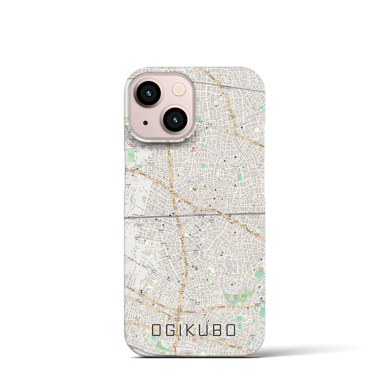 【荻窪2(東京都)】地図柄iPhoneケース(バックカバータイプ)