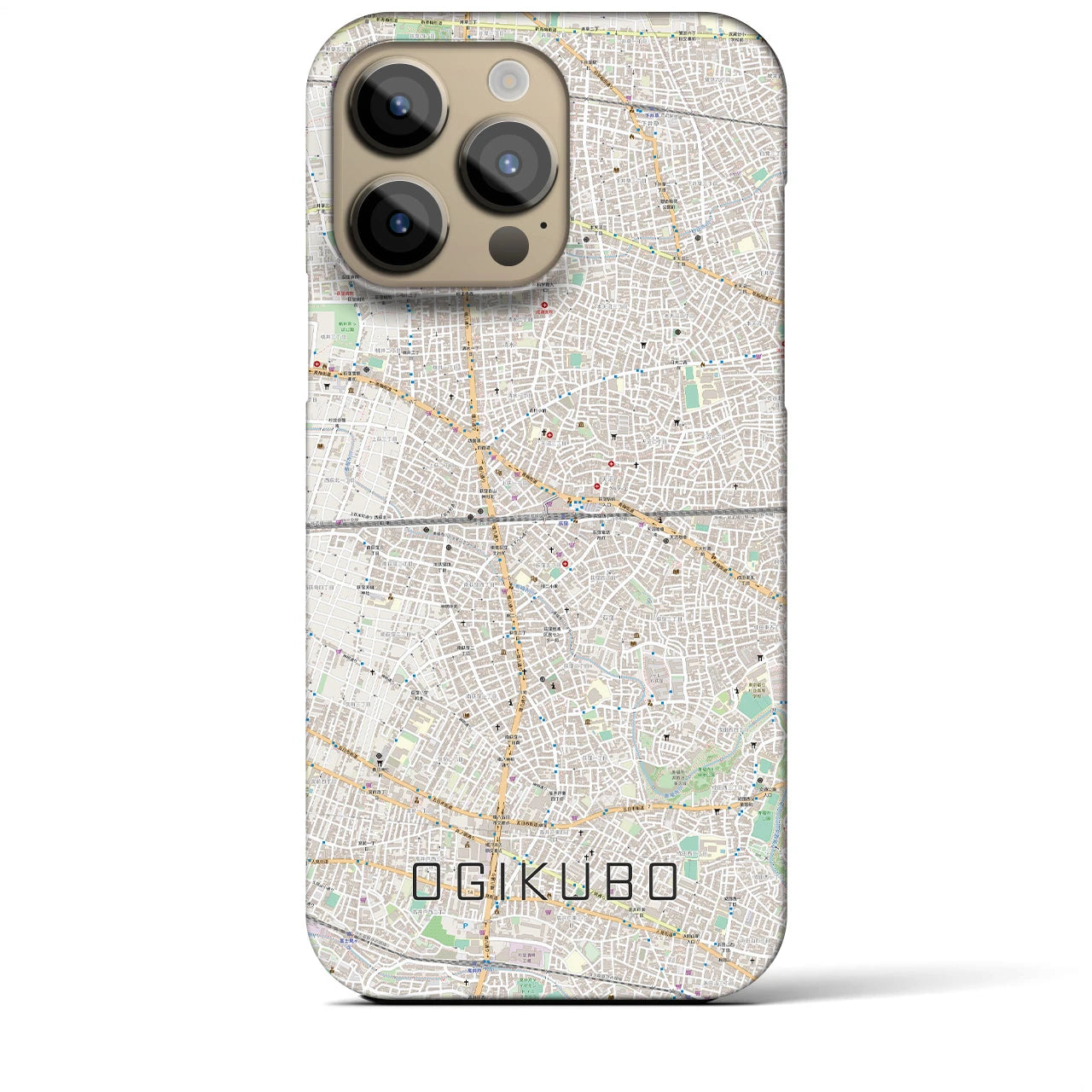 【荻窪2(東京都)】地図柄iPhoneケース(バックカバータイプ)
