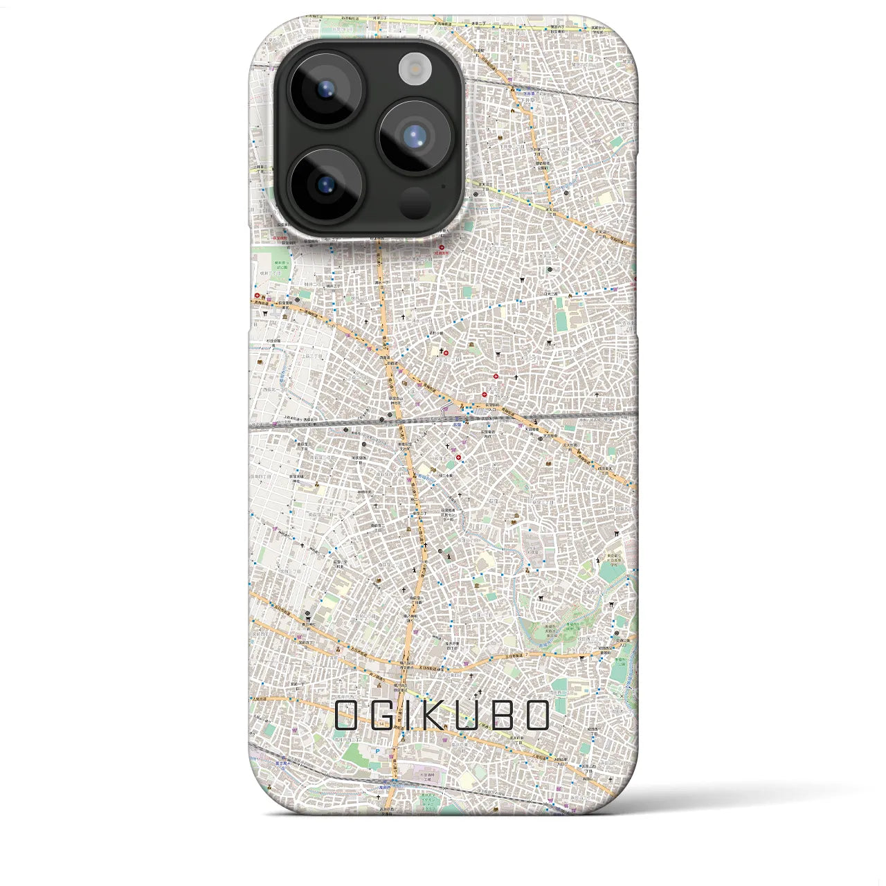 【荻窪2(東京都)】地図柄iPhoneケース(バックカバータイプ)