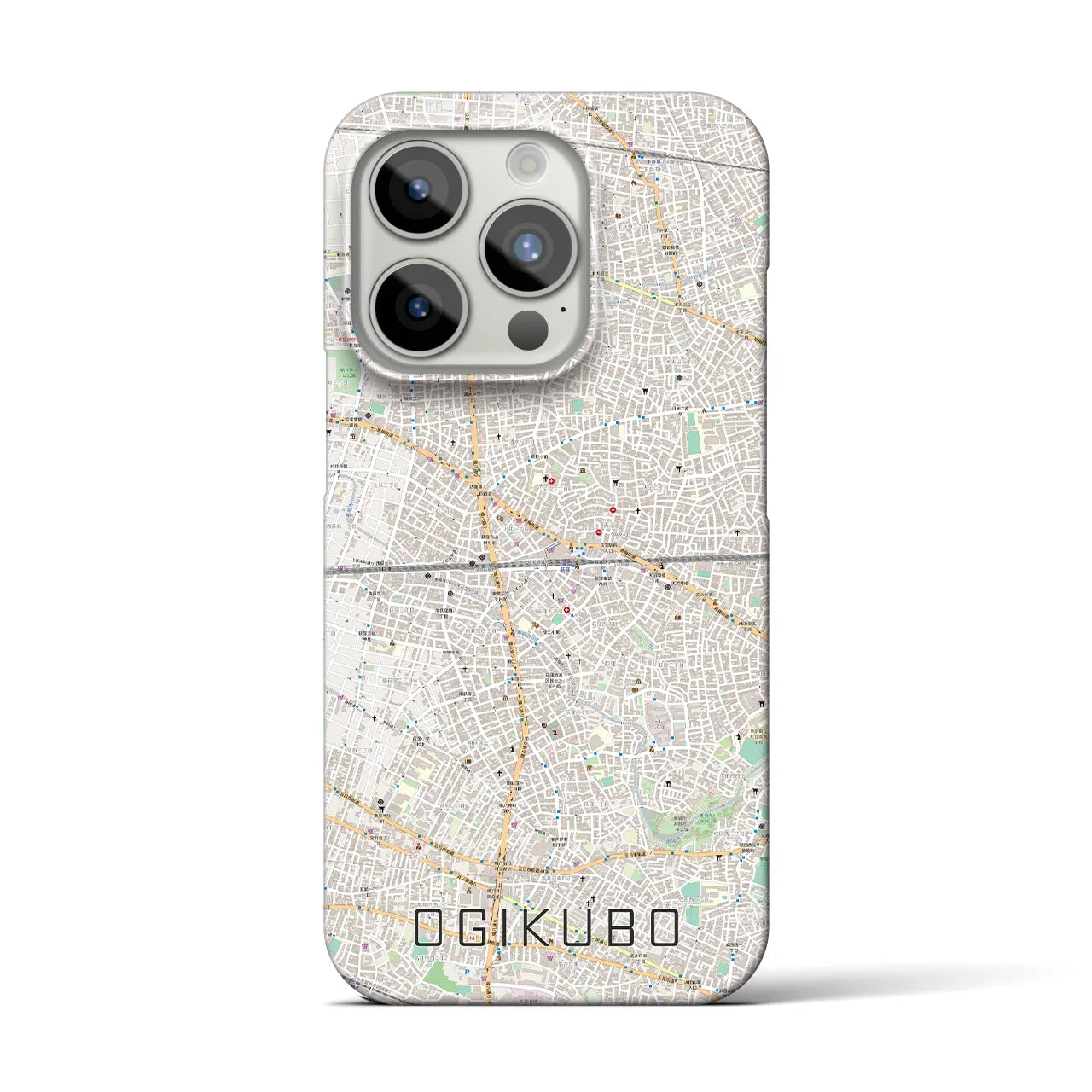 【荻窪2(東京都)】地図柄iPhoneケース(バックカバータイプ)