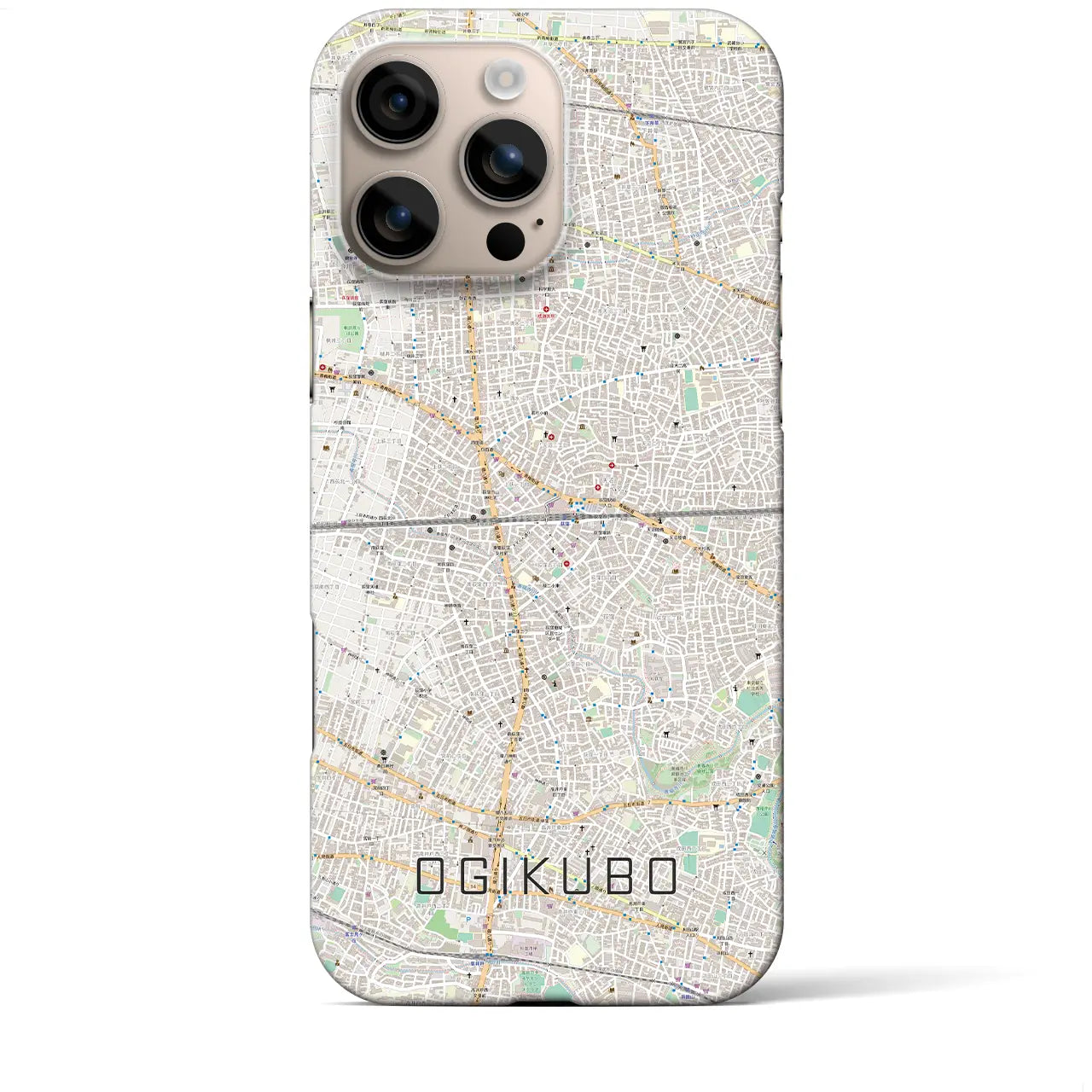 【荻窪2(東京都)】地図柄iPhoneケース(バックカバータイプ)