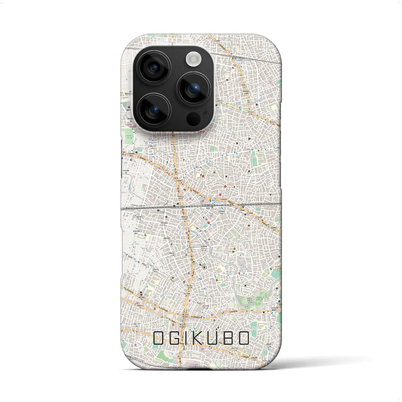 【荻窪2(東京都)】地図柄iPhoneケース(バックカバータイプ)