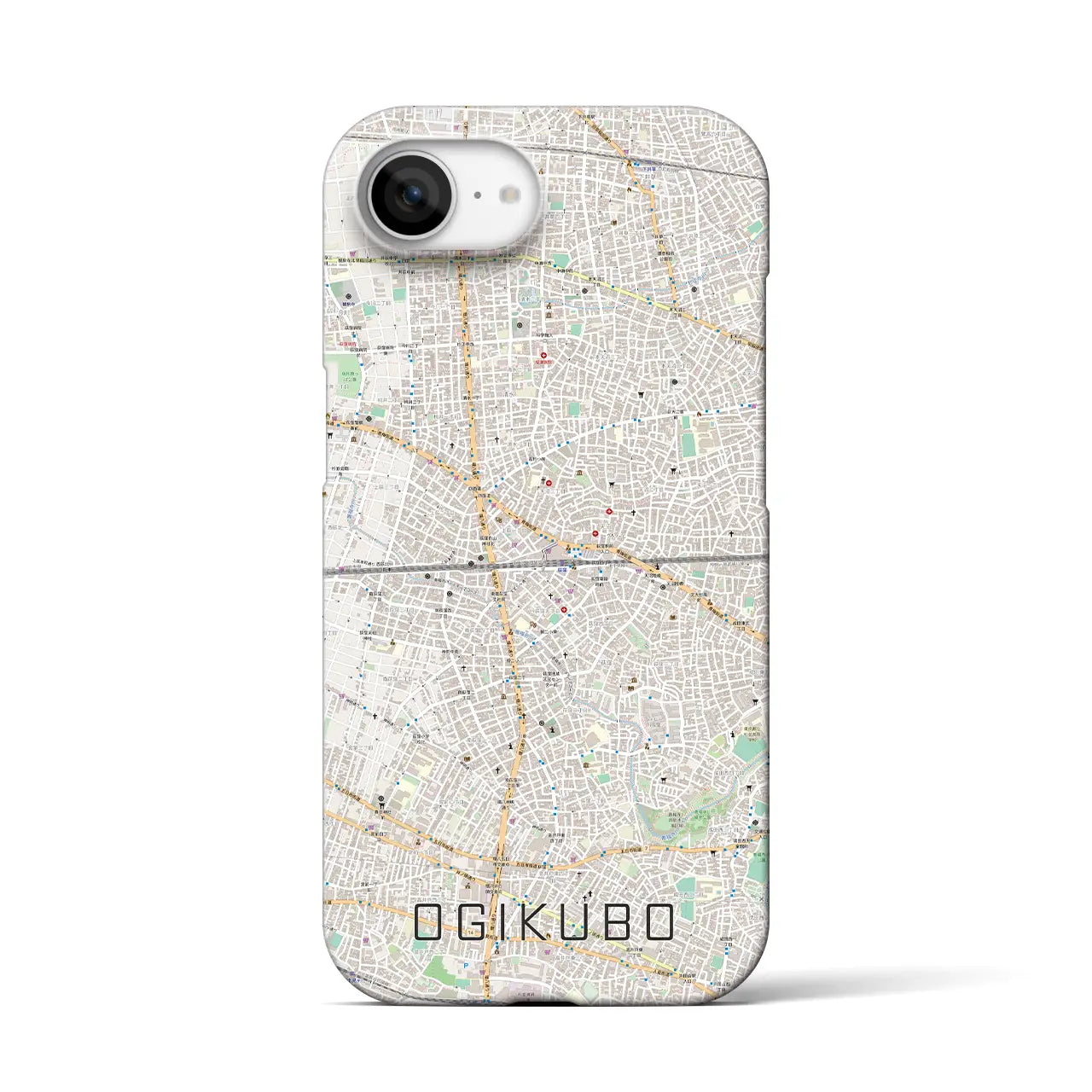 【荻窪2(東京都)】地図柄iPhoneケース(バックカバータイプ)