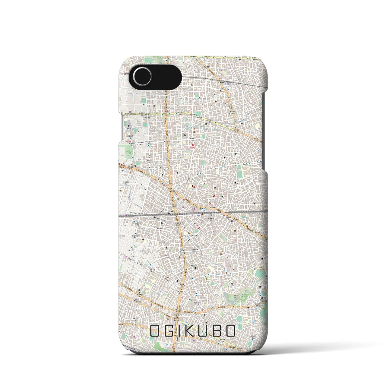 【荻窪2(東京都)】地図柄iPhoneケース(バックカバータイプ)