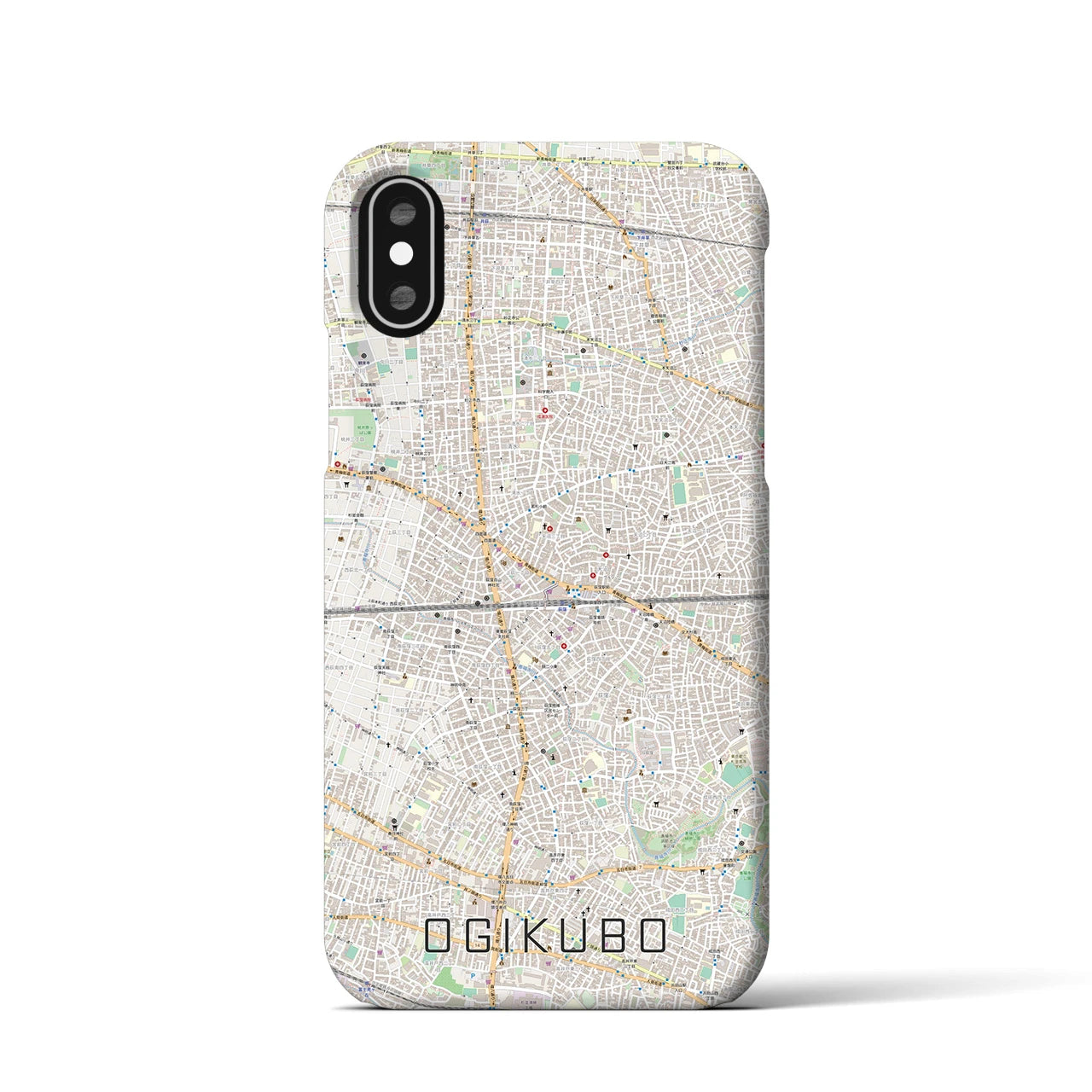 【荻窪2(東京都)】地図柄iPhoneケース(バックカバータイプ)