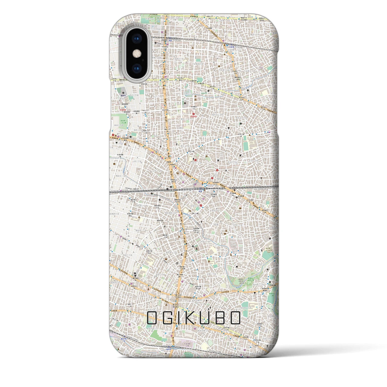 【荻窪2(東京都)】地図柄iPhoneケース(バックカバータイプ)