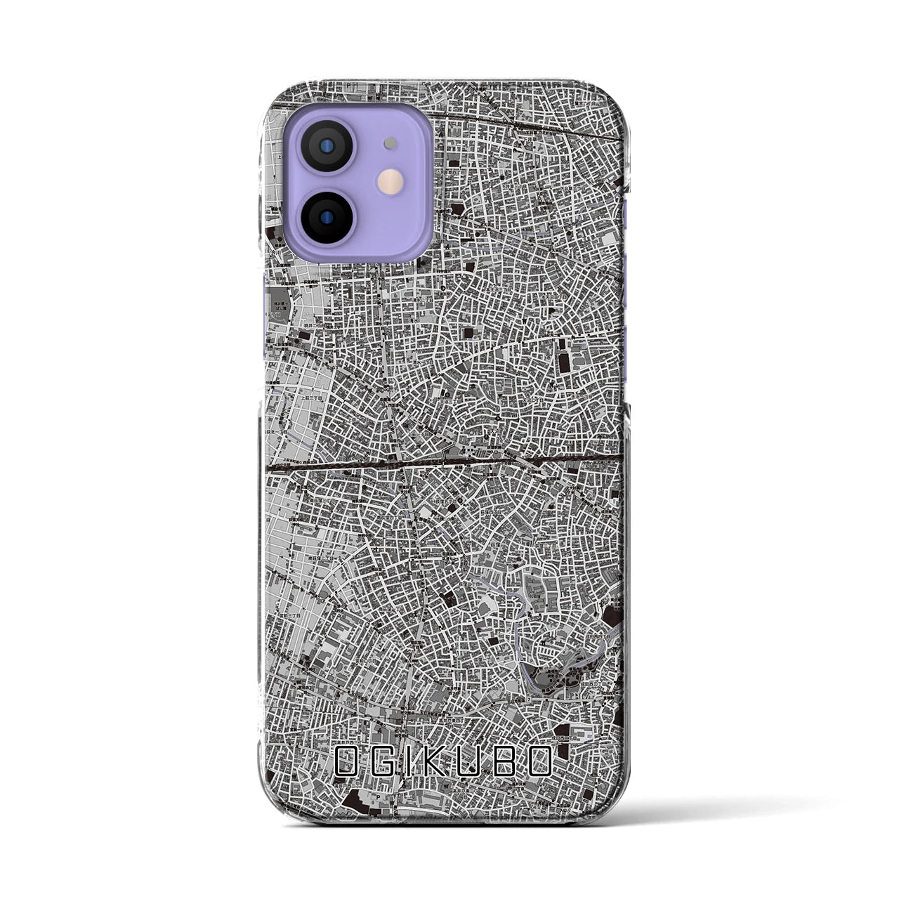 【荻窪2(東京都)】地図柄iPhoneケース(クリアタイプ)