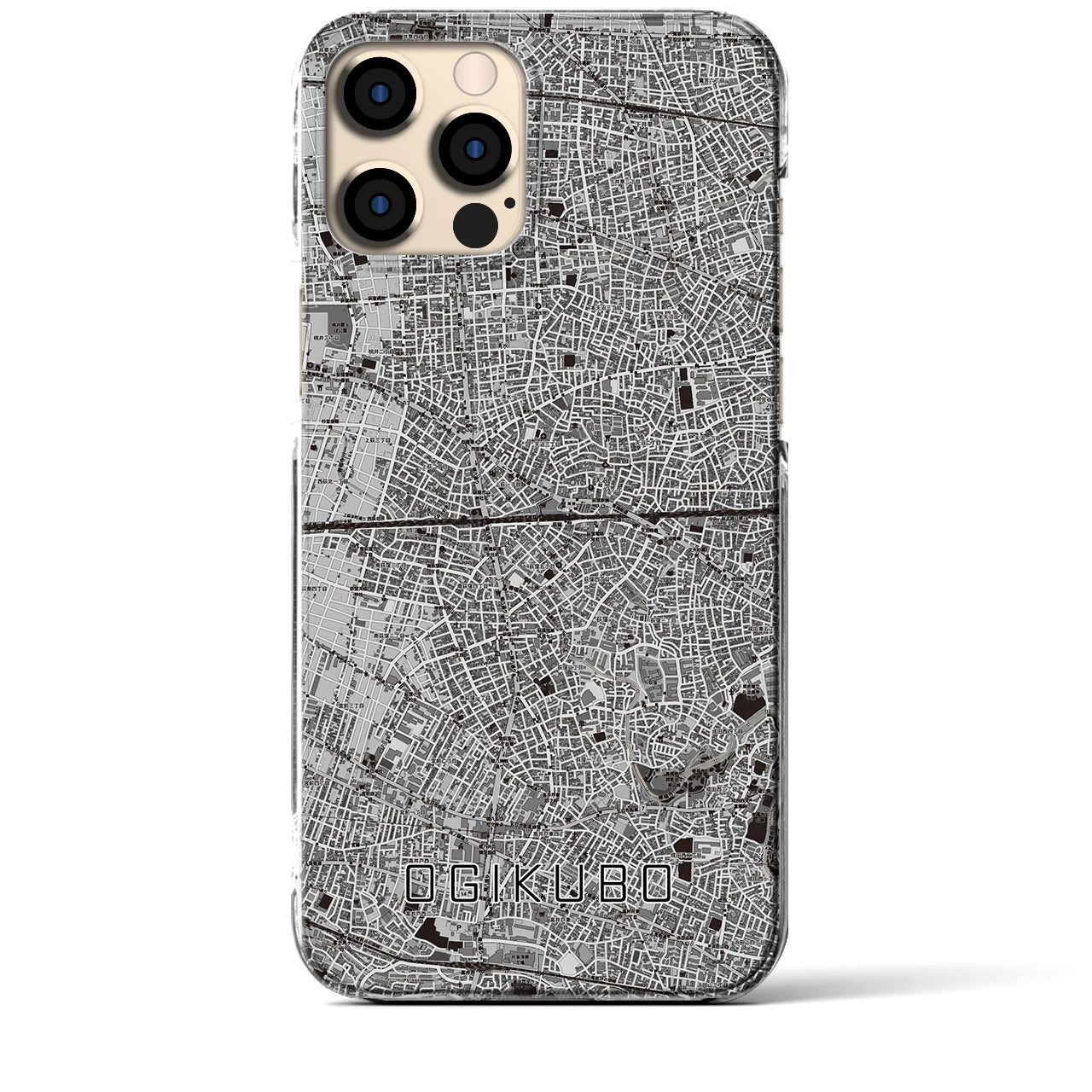 【荻窪2(東京都)】地図柄iPhoneケース(クリアタイプ)