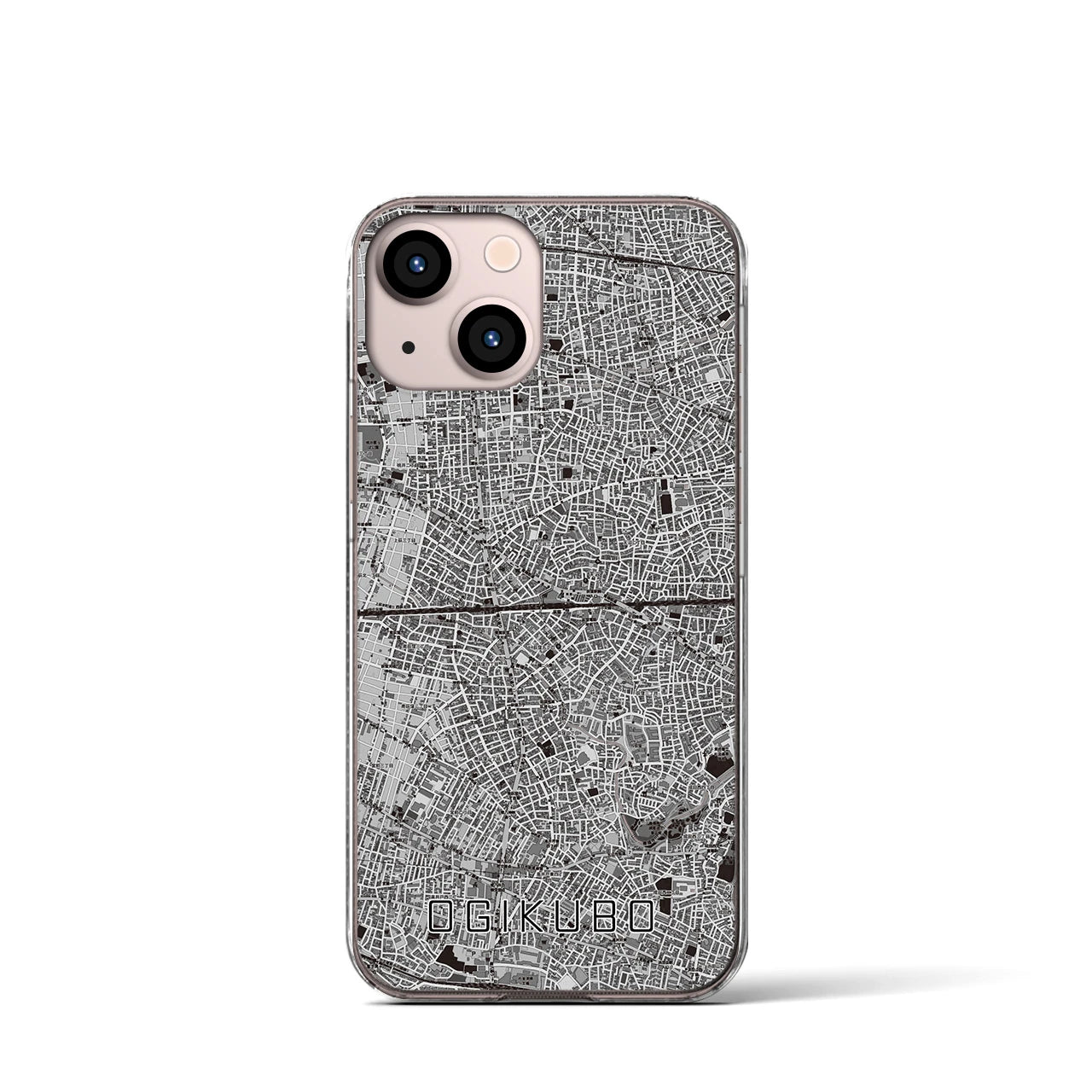 【荻窪2(東京都)】地図柄iPhoneケース(クリアタイプ)