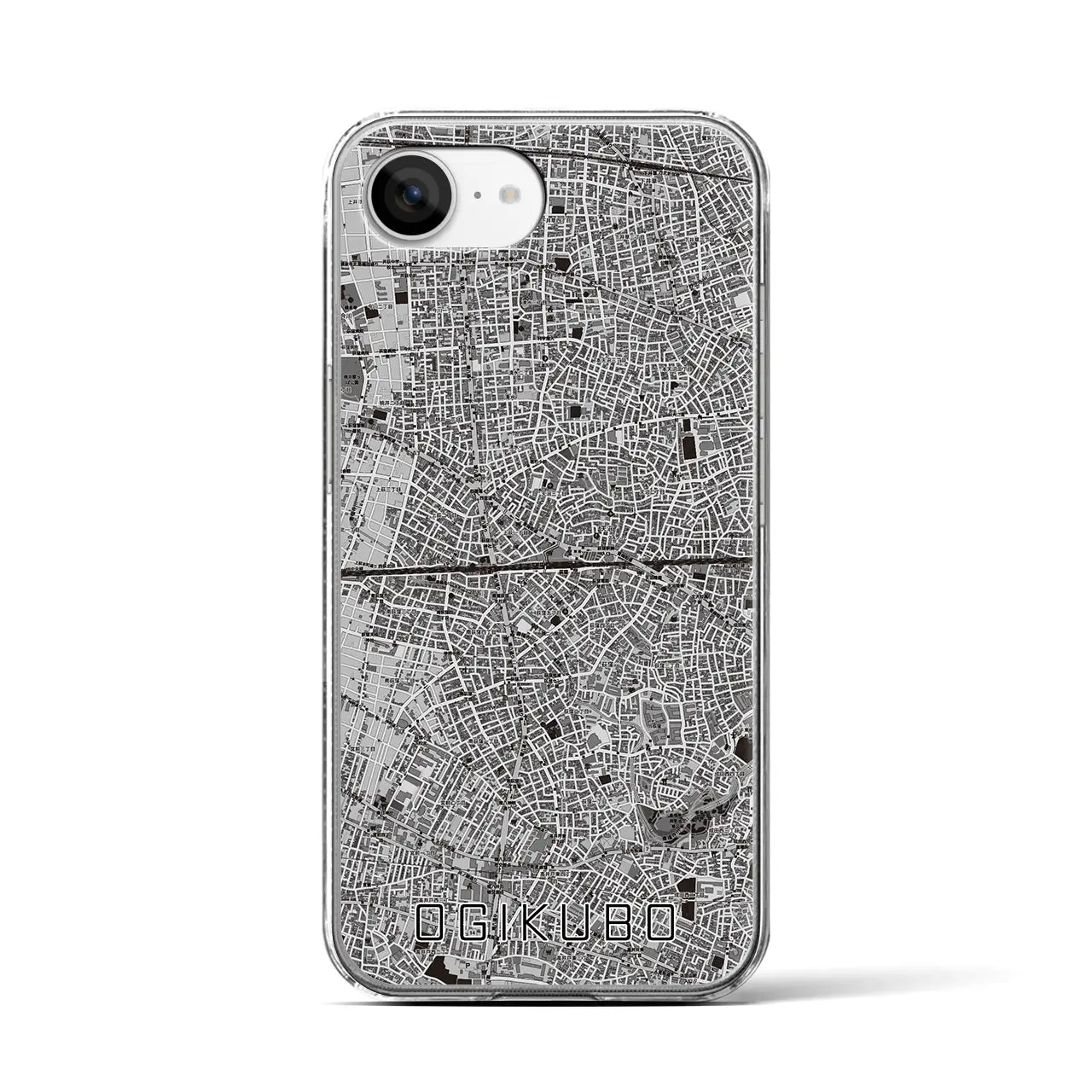 【荻窪2(東京都)】地図柄iPhoneケース(クリアタイプ)