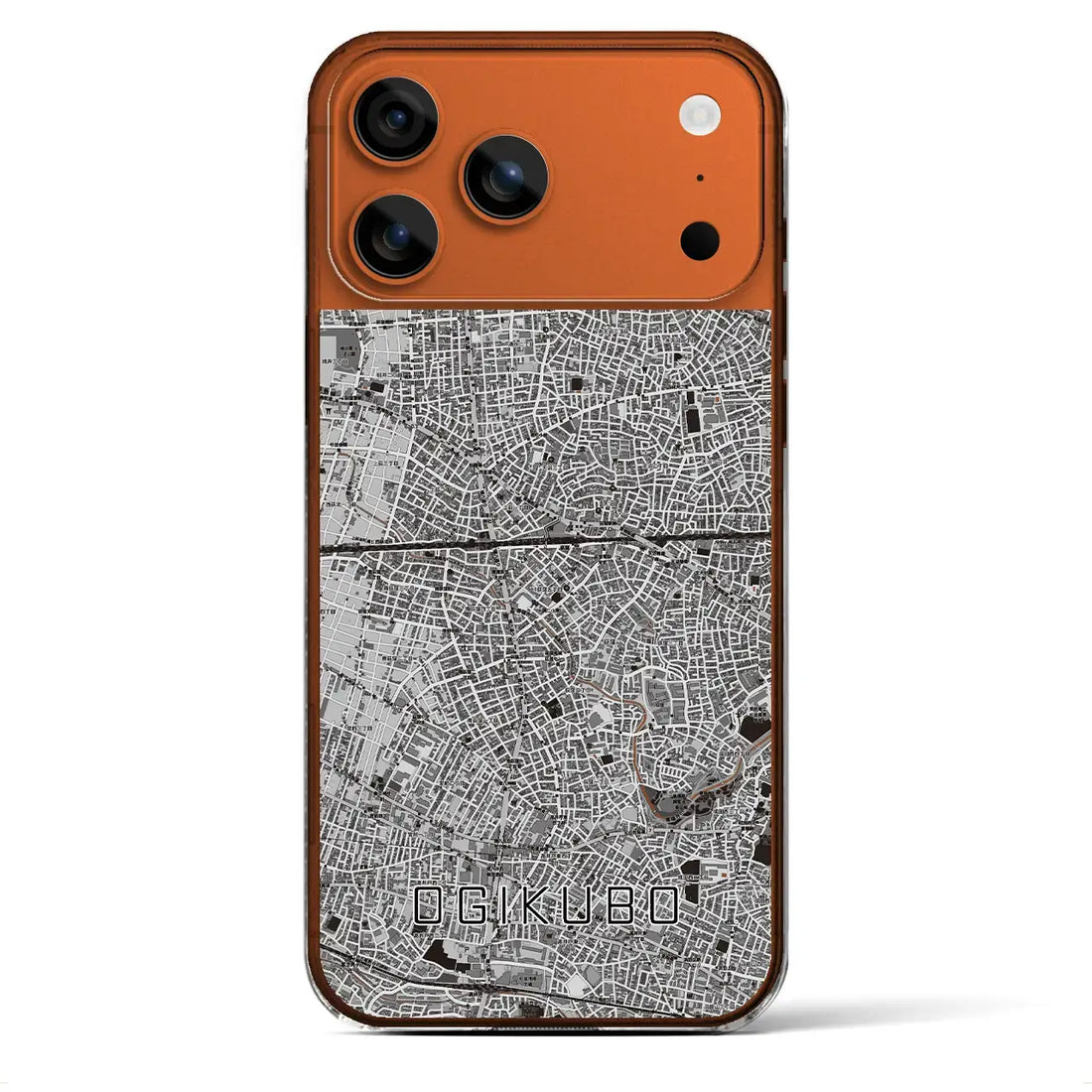 【荻窪2(東京都)】地図柄iPhoneケース(クリアタイプ)