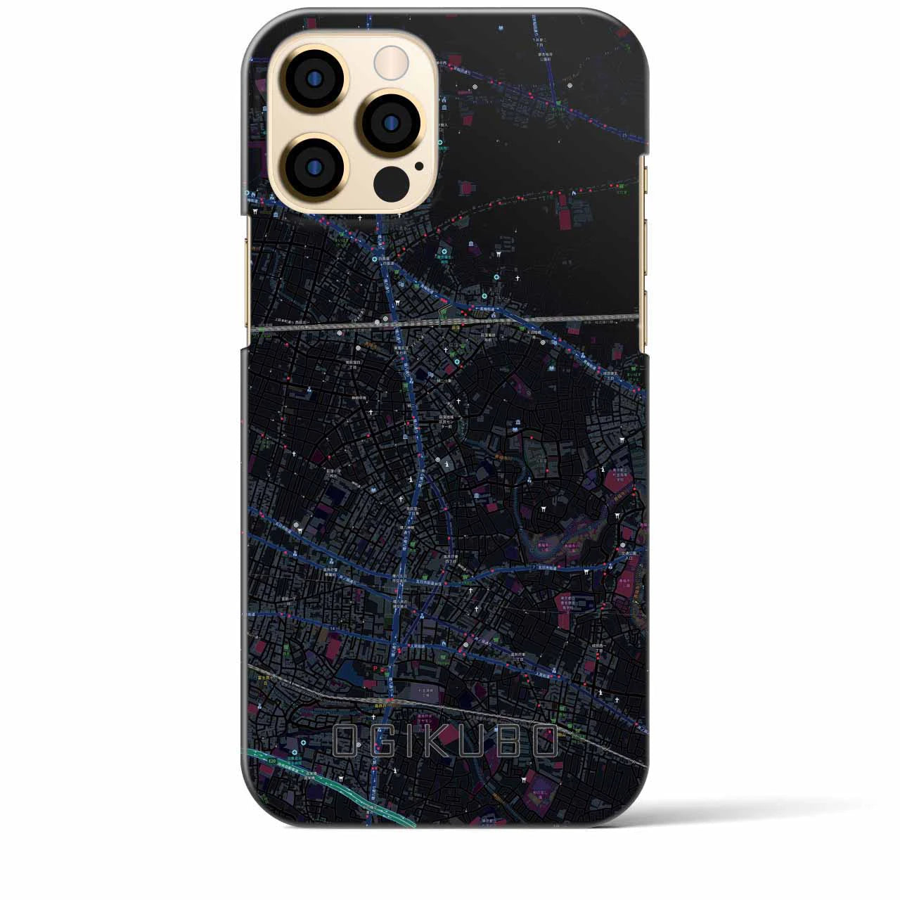 【荻窪(東京都)】地図柄iPhoneケース(バックカバータイプ)