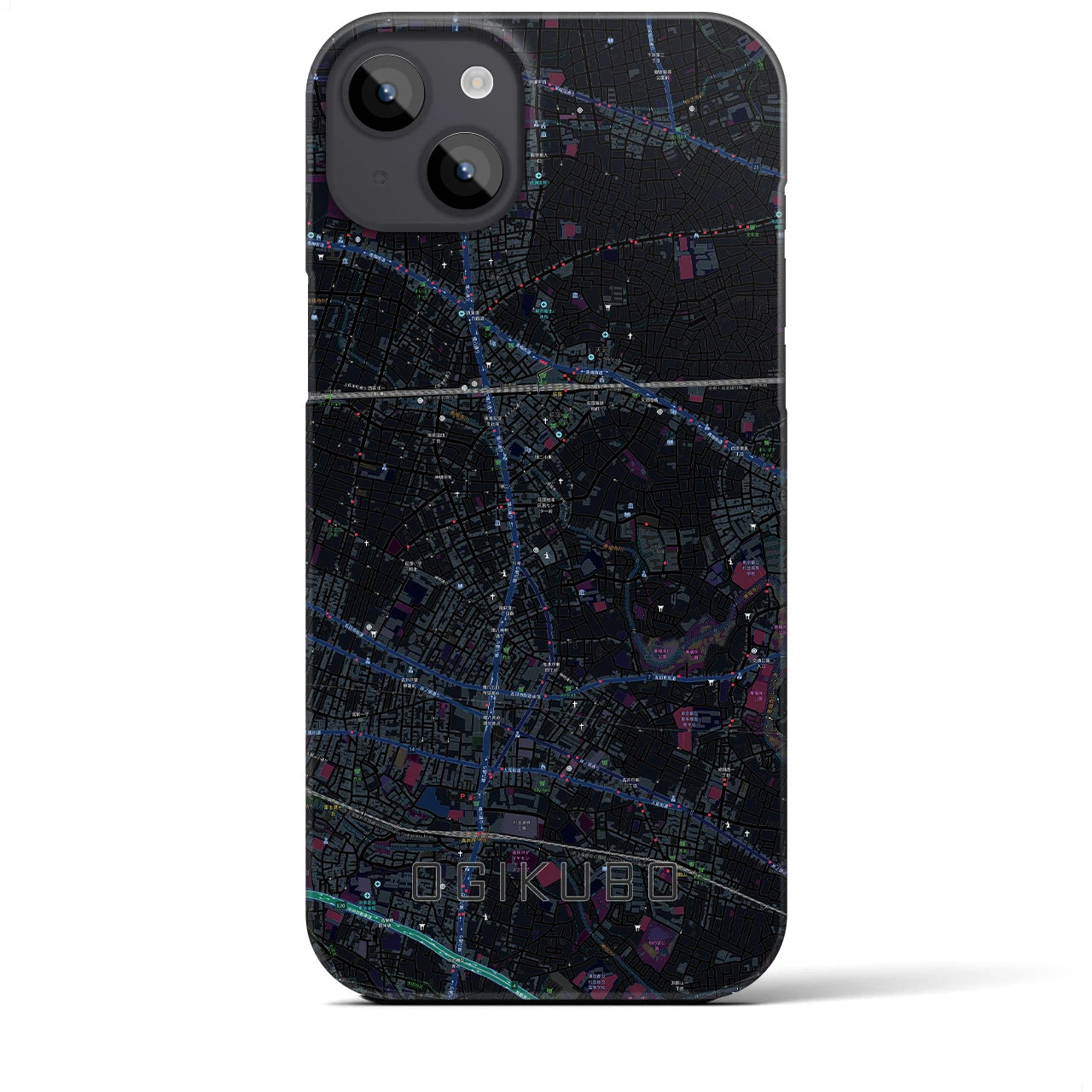 【荻窪(東京都)】地図柄iPhoneケース(バックカバータイプ)