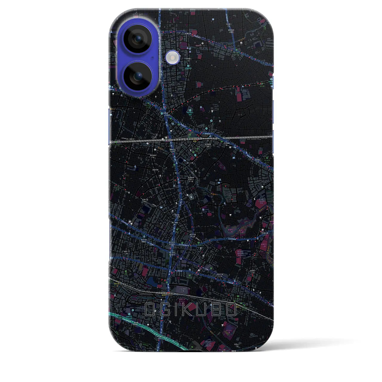 【荻窪(東京都)】地図柄iPhoneケース(バックカバータイプ)