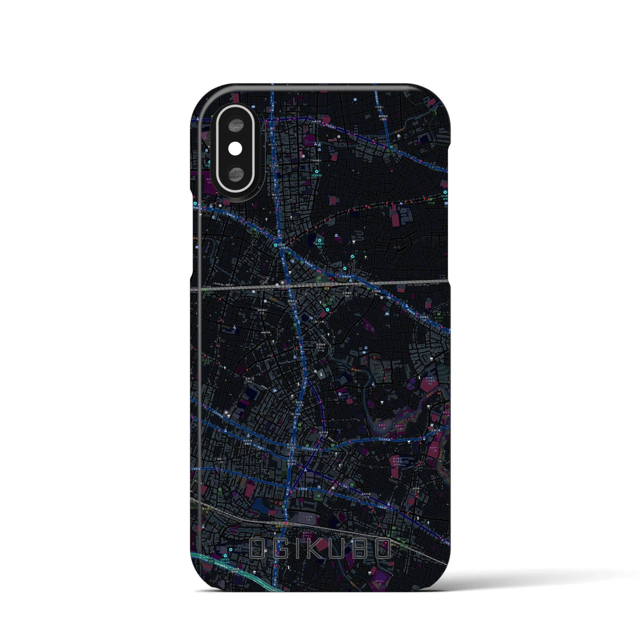 【荻窪(東京都)】地図柄iPhoneケース(バックカバータイプ)