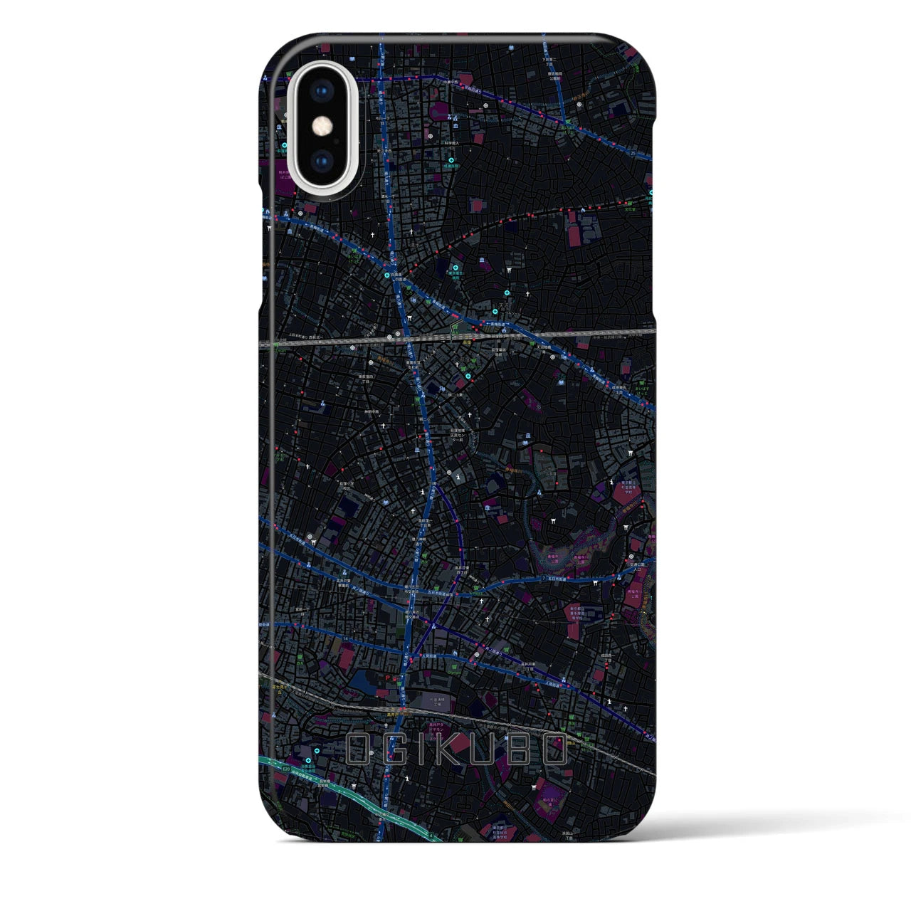 【荻窪(東京都)】地図柄iPhoneケース(バックカバータイプ)