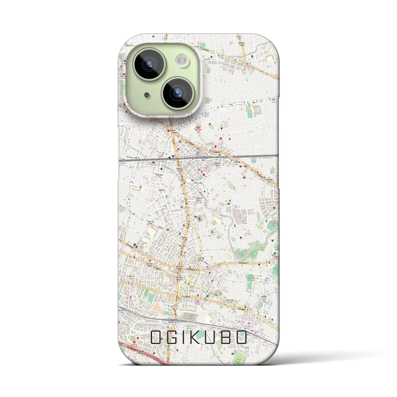【荻窪(東京都)】地図柄iPhoneケース(バックカバータイプ)