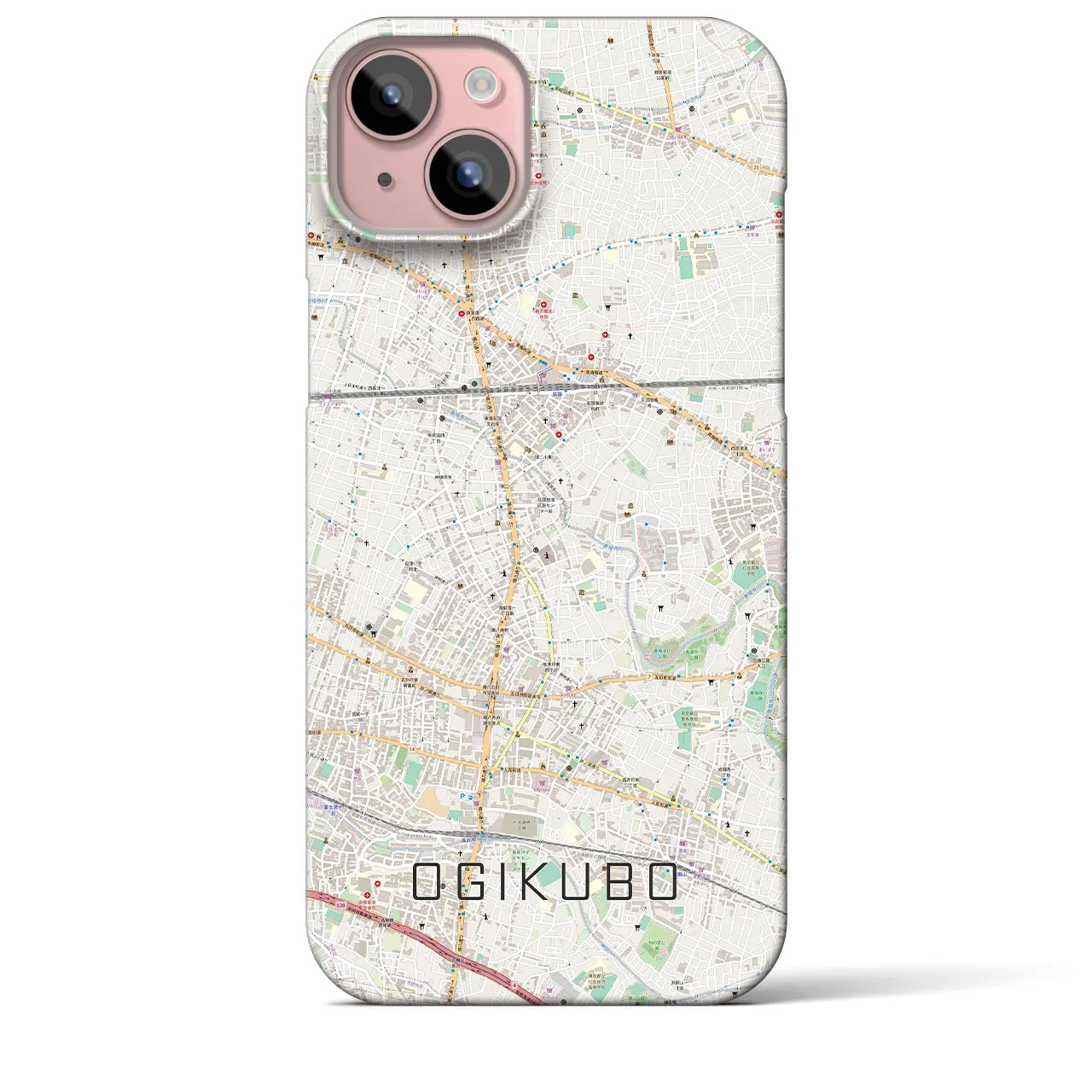 【荻窪(東京都)】地図柄iPhoneケース(バックカバータイプ)