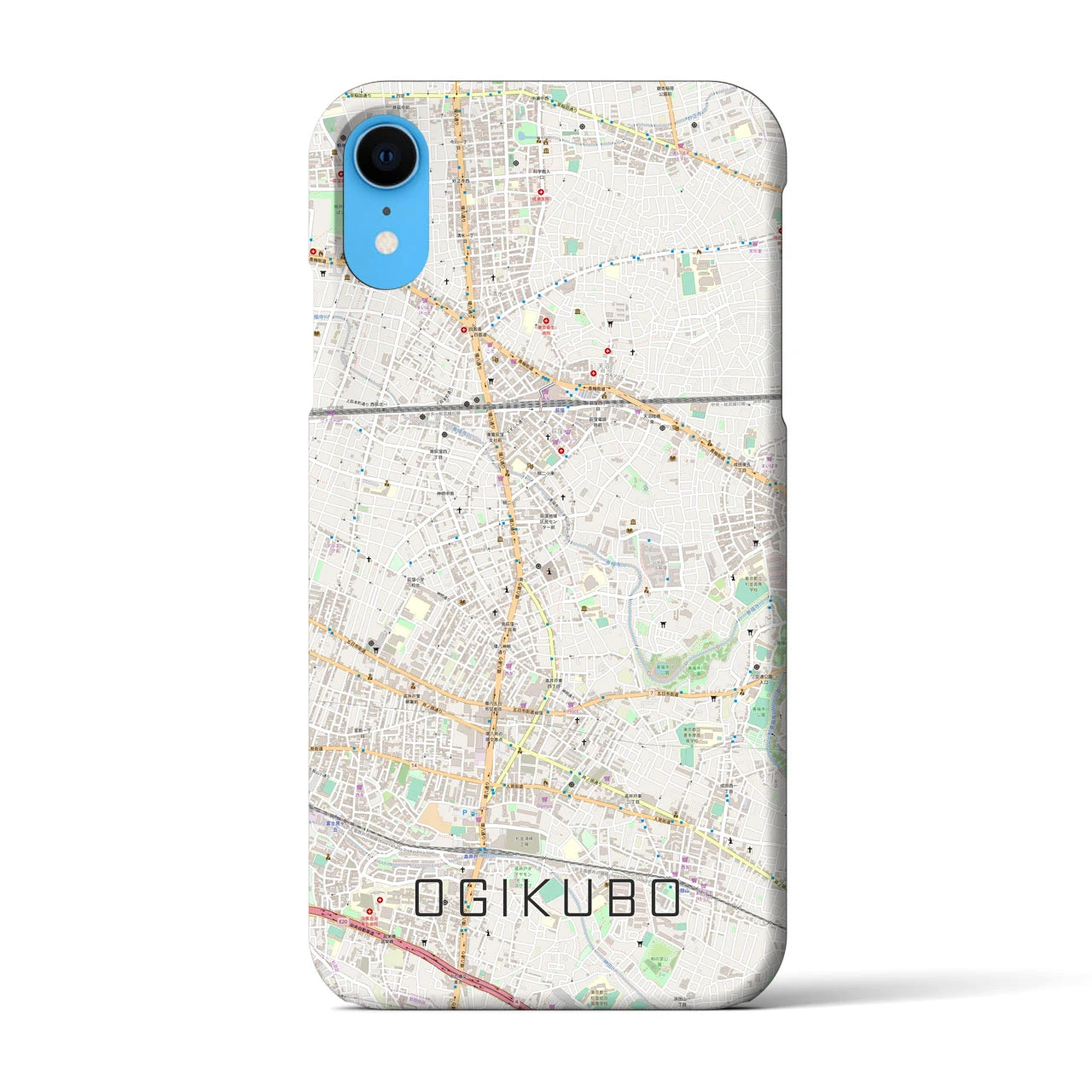 【荻窪(東京都)】地図柄iPhoneケース(バックカバータイプ)