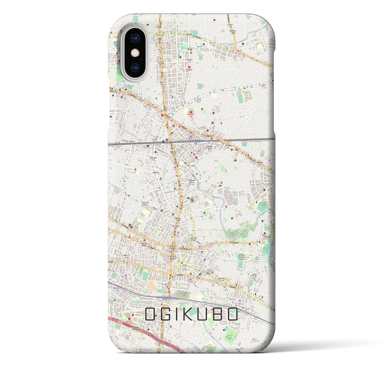 【荻窪(東京都)】地図柄iPhoneケース(バックカバータイプ)