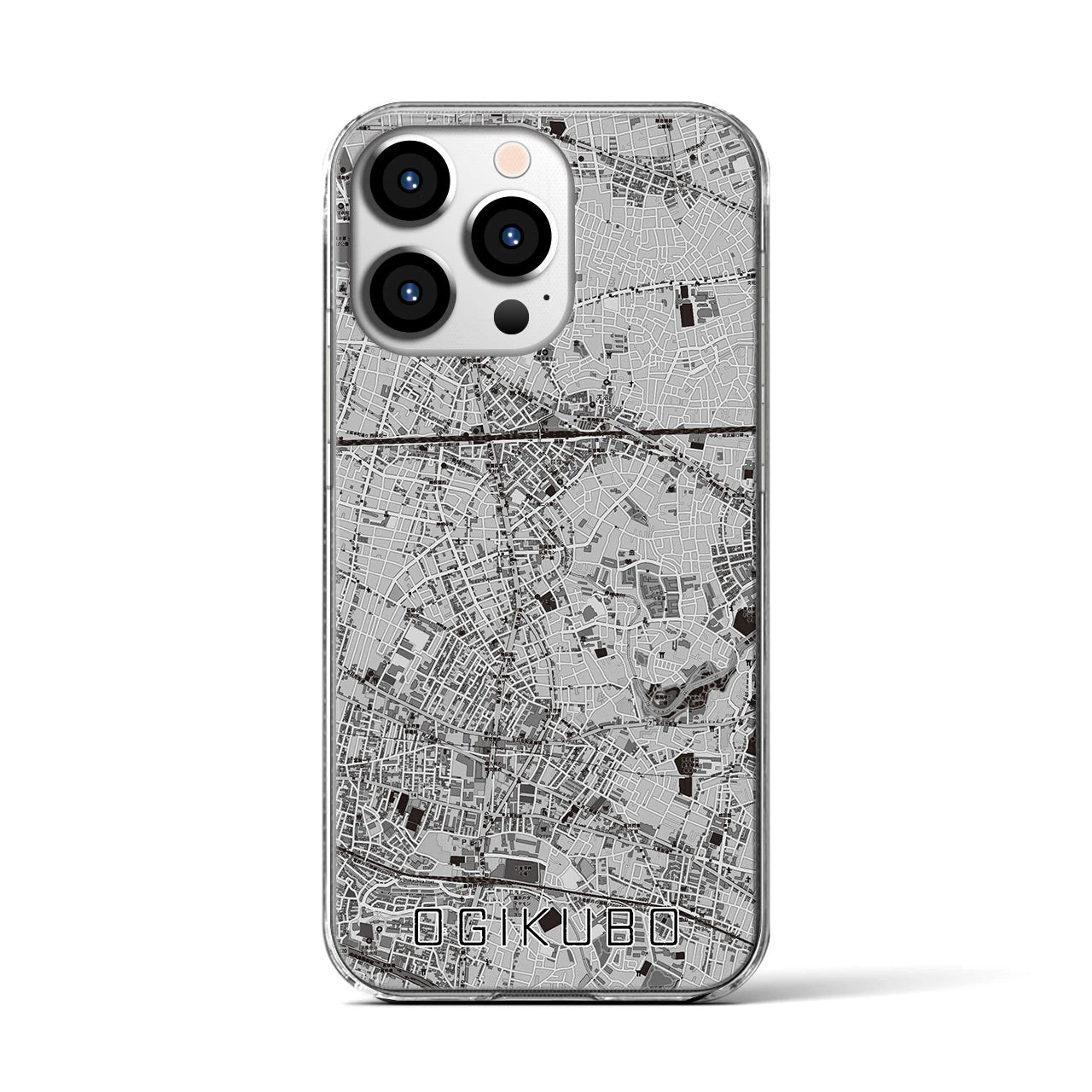 【荻窪(東京都)】地図柄iPhoneケース(クリアタイプ)