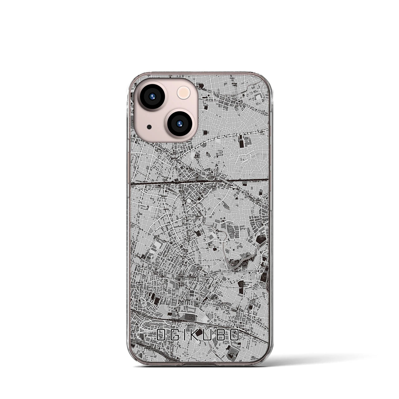 【荻窪(東京都)】地図柄iPhoneケース(クリアタイプ)