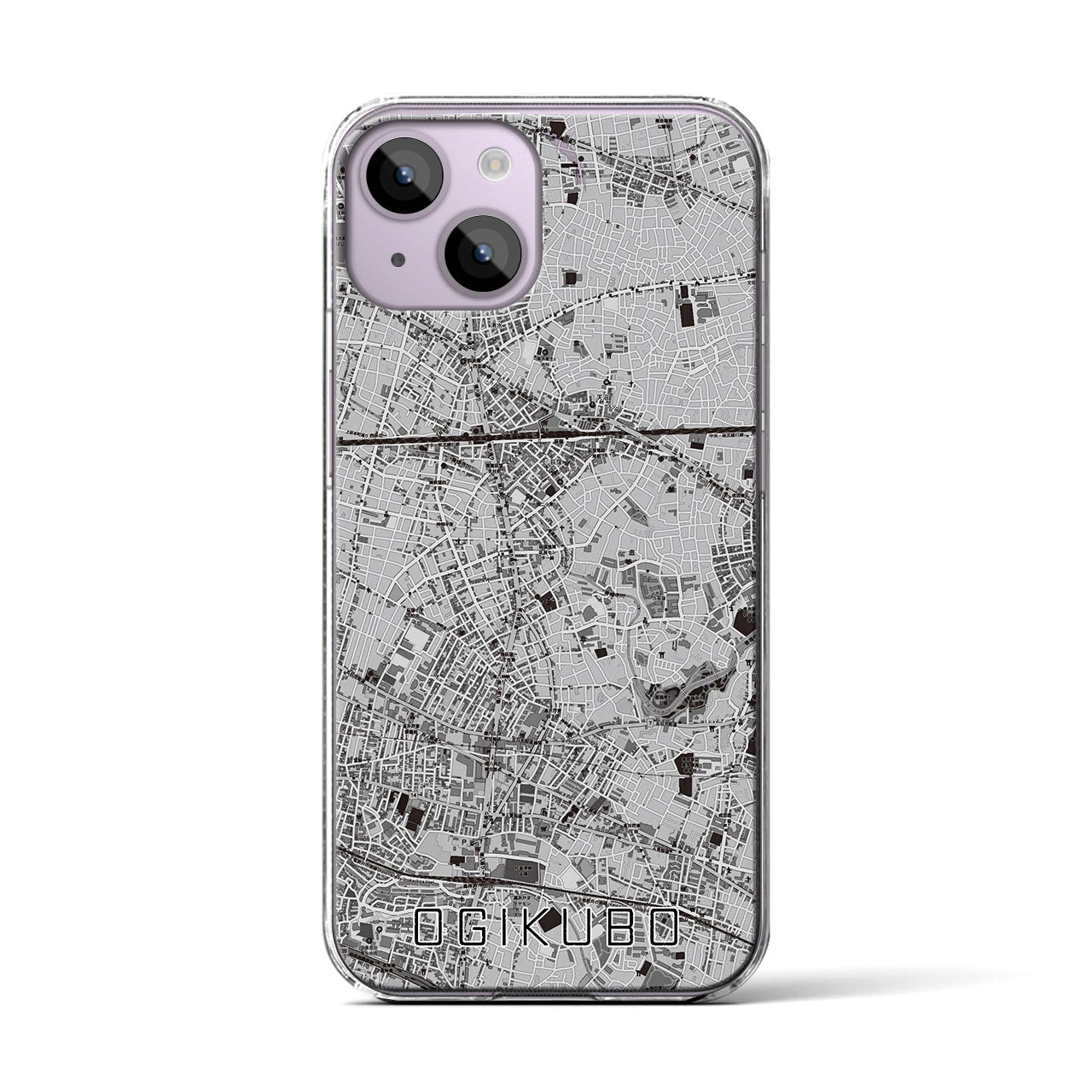 【荻窪(東京都)】地図柄iPhoneケース(クリアタイプ)