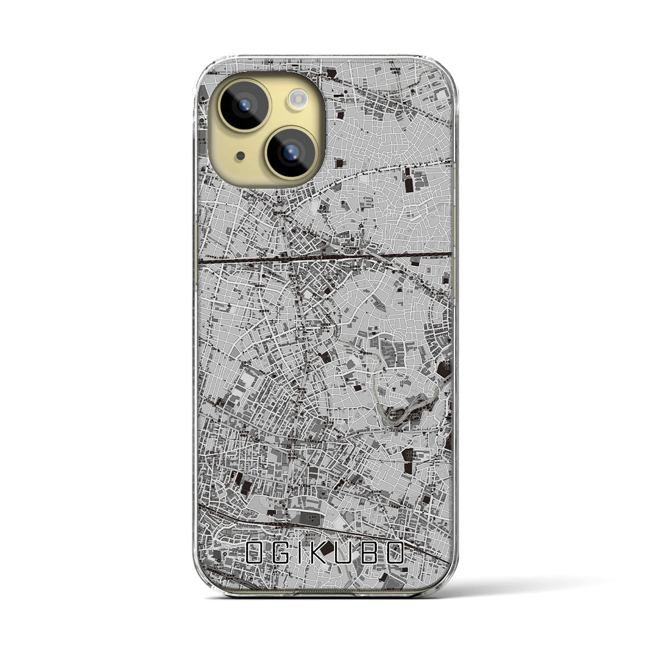 【荻窪(東京都)】地図柄iPhoneケース(クリアタイプ)