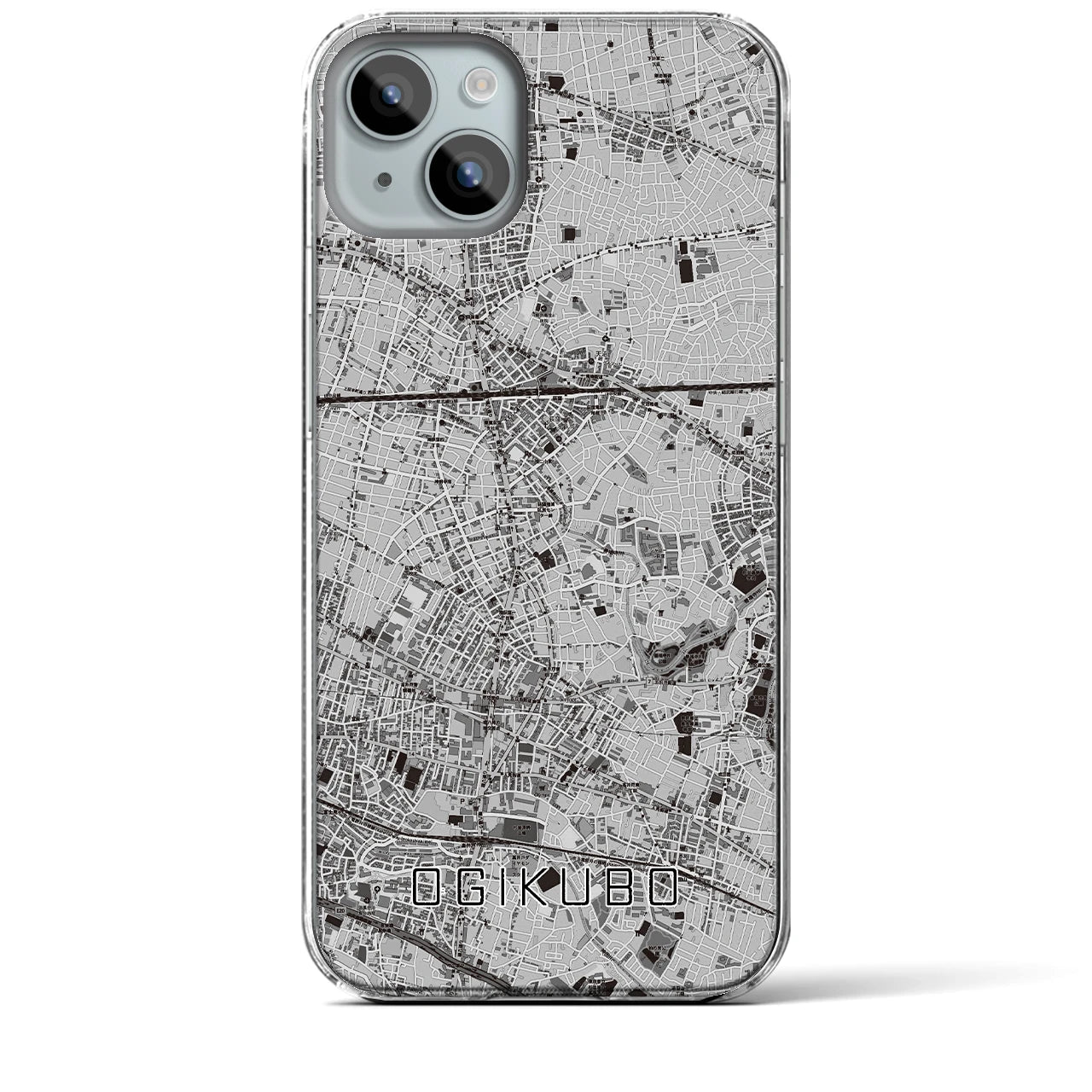 【荻窪(東京都)】地図柄iPhoneケース(クリアタイプ)