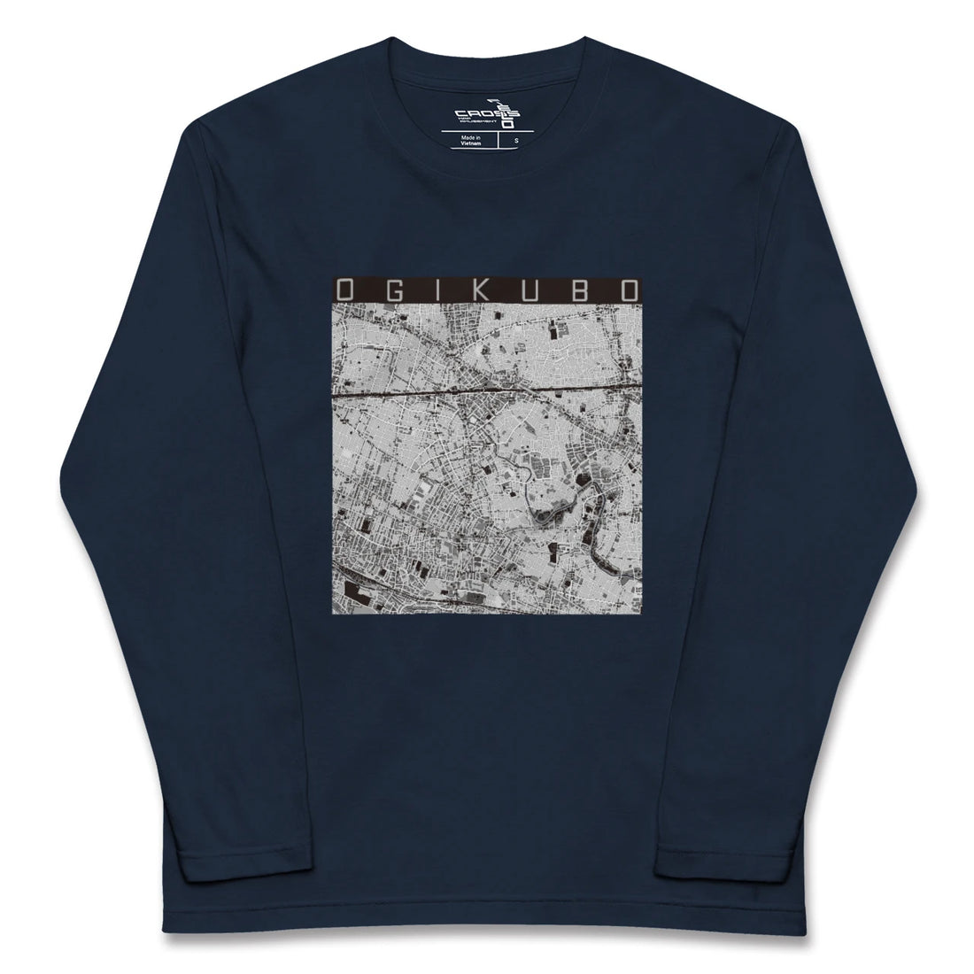 【荻窪(東京都)】地図柄ロングスリーブTシャツ
