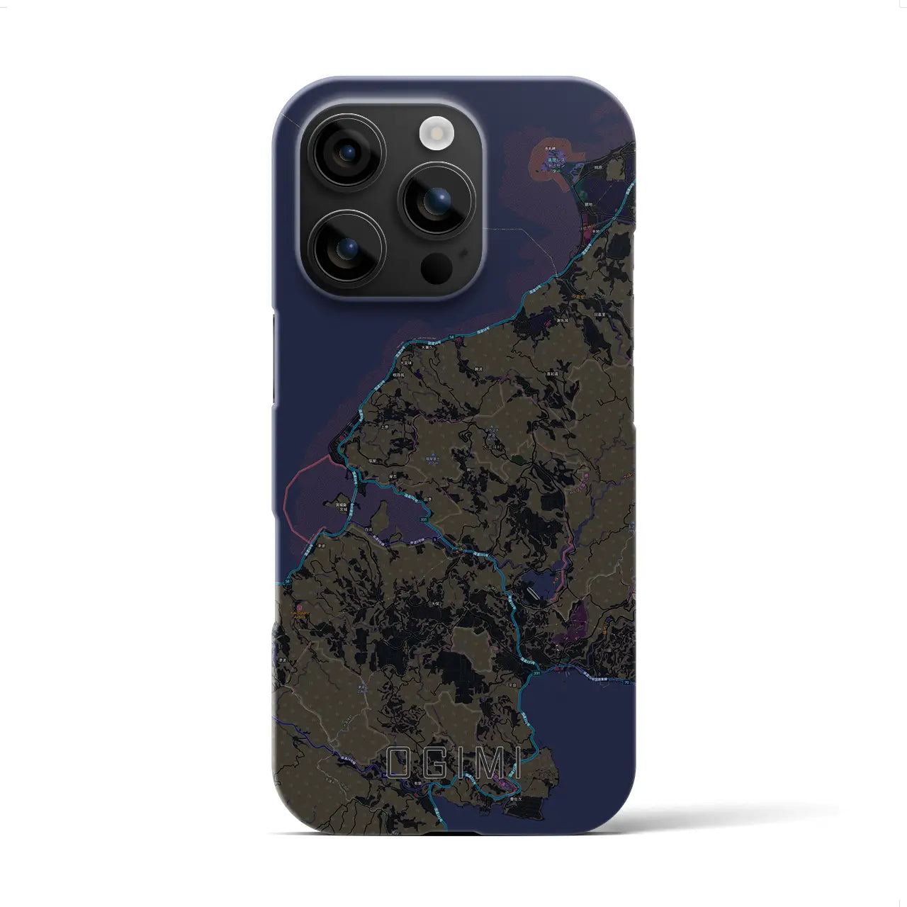 【大宜味(沖縄県)】地図柄iPhoneケース(バックカバータイプ)