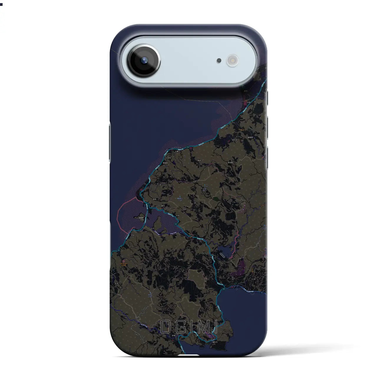 【大宜味(沖縄県)】地図柄iPhoneケース(バックカバータイプ)