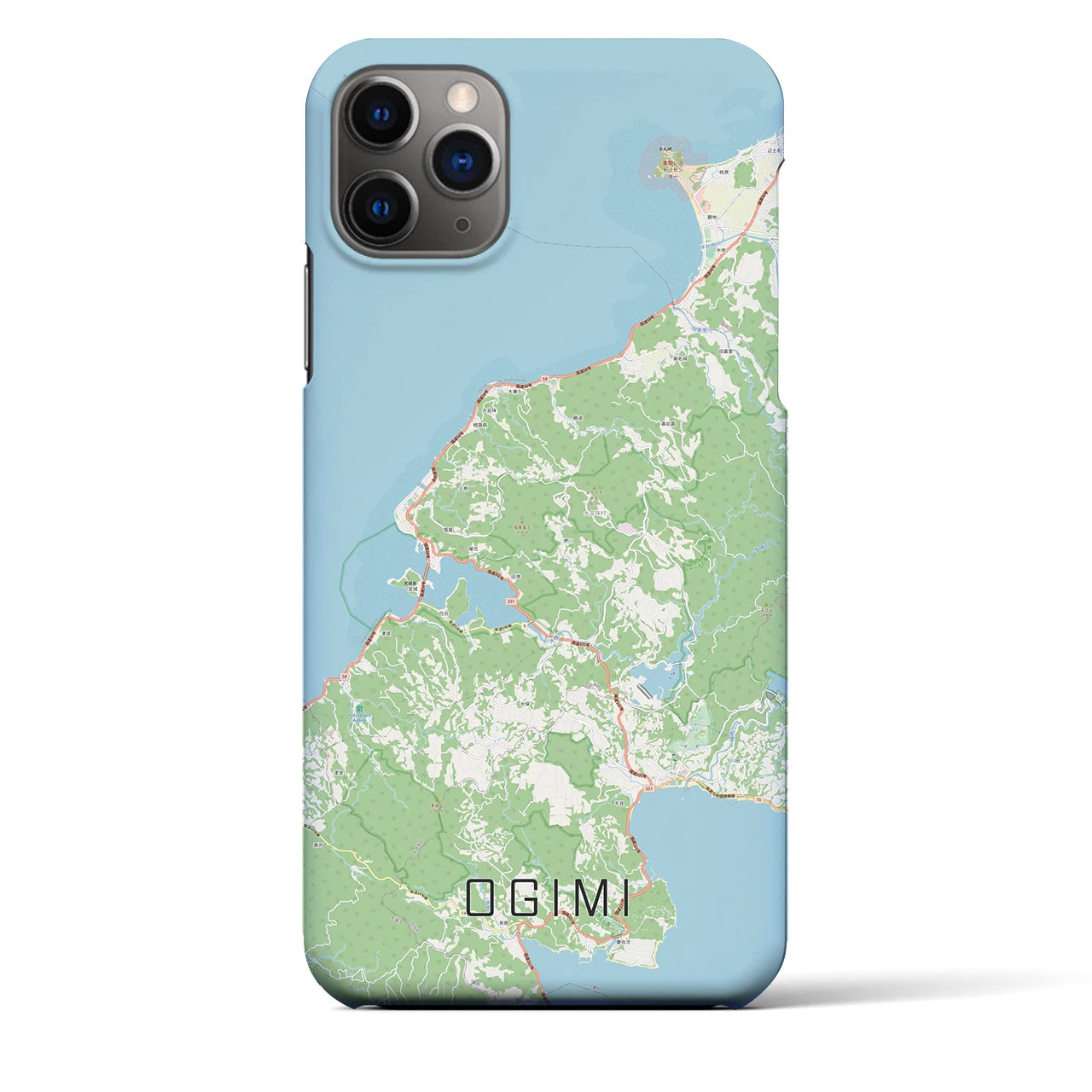 【大宜味(沖縄県)】地図柄iPhoneケース(バックカバータイプ)