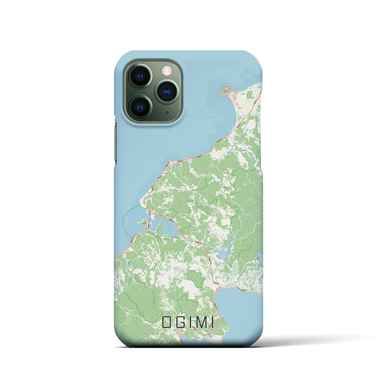 【大宜味(沖縄県)】地図柄iPhoneケース(バックカバータイプ)