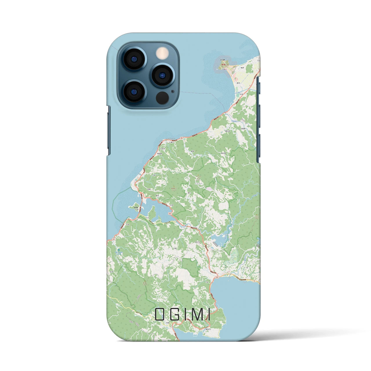 【大宜味(沖縄県)】地図柄iPhoneケース(バックカバータイプ)