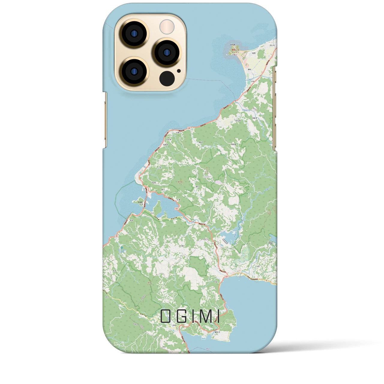 【大宜味(沖縄県)】地図柄iPhoneケース(バックカバータイプ)