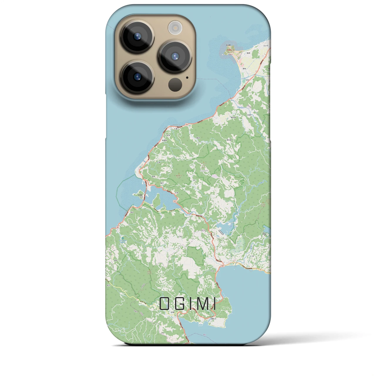 【大宜味(沖縄県)】地図柄iPhoneケース(バックカバータイプ)
